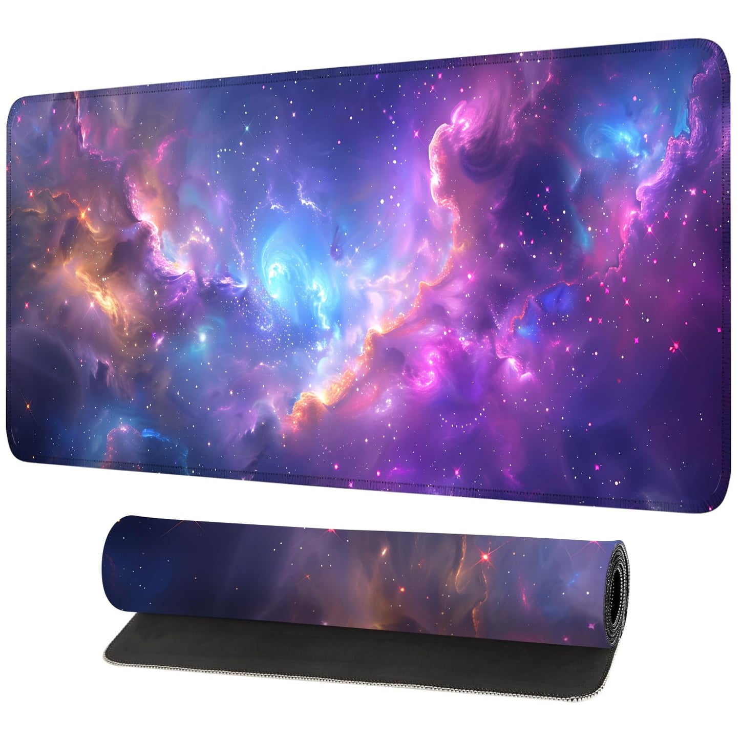 Mouse Pad Gaming Mousepad 31.5 x 11.8in Large Mouse Pad for Keyboard and Mouse with Anti-Slip Rubber Base, Keyboard Pad XL Mouse Mat for Home and Office,Snowy Forest WN420