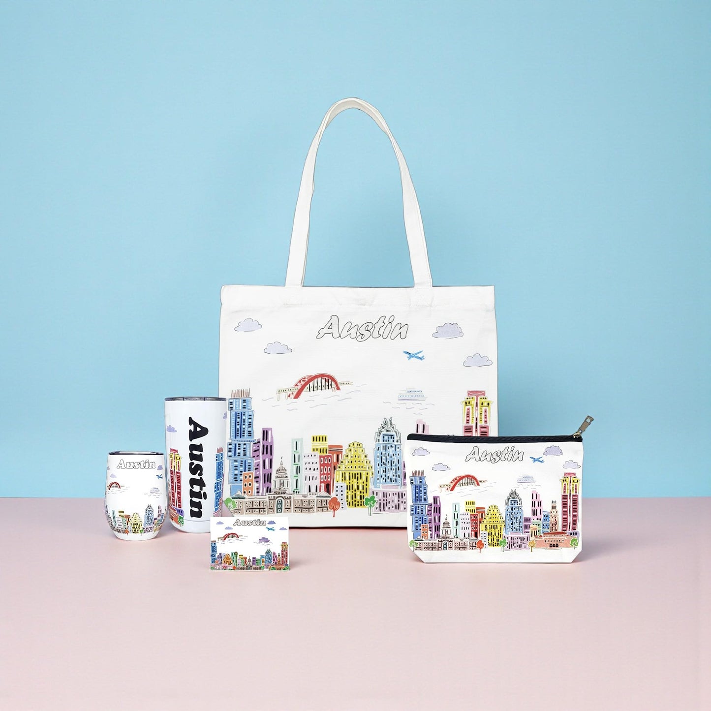 City Themed Artwork Magnet Collection by Beary Blu - Designed in The USA, Collectible Souvenirs Gifts 2.5" x 3.5" (Dallas) BST220