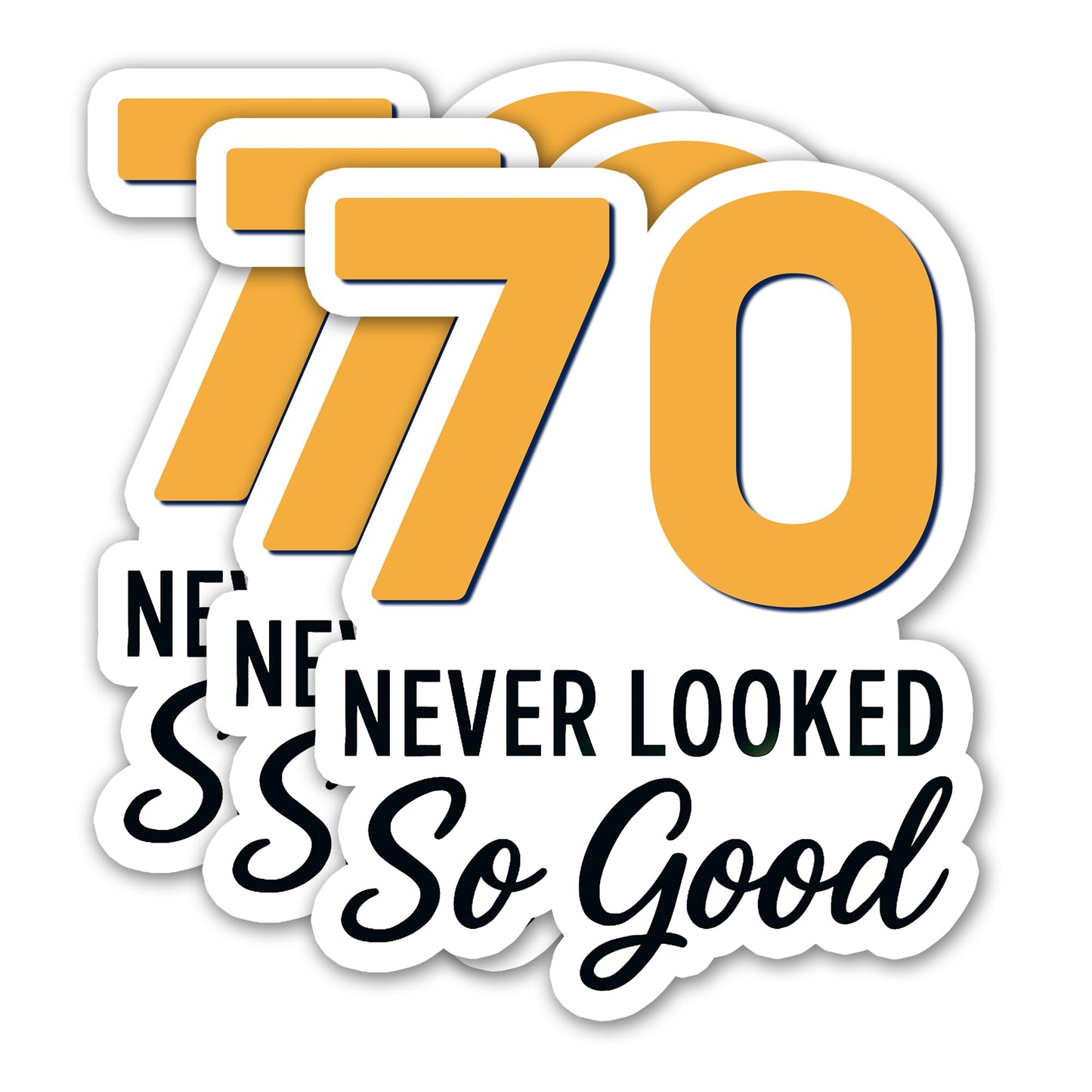 (3PCS) 83 Never Looked So Good Sticker – Happy 83th Birthday, Waterproof Vinyl Decals for Party Decor, Scrapbooking, Water Bottles, Laptops, Size 3" x 2.5" BST202
