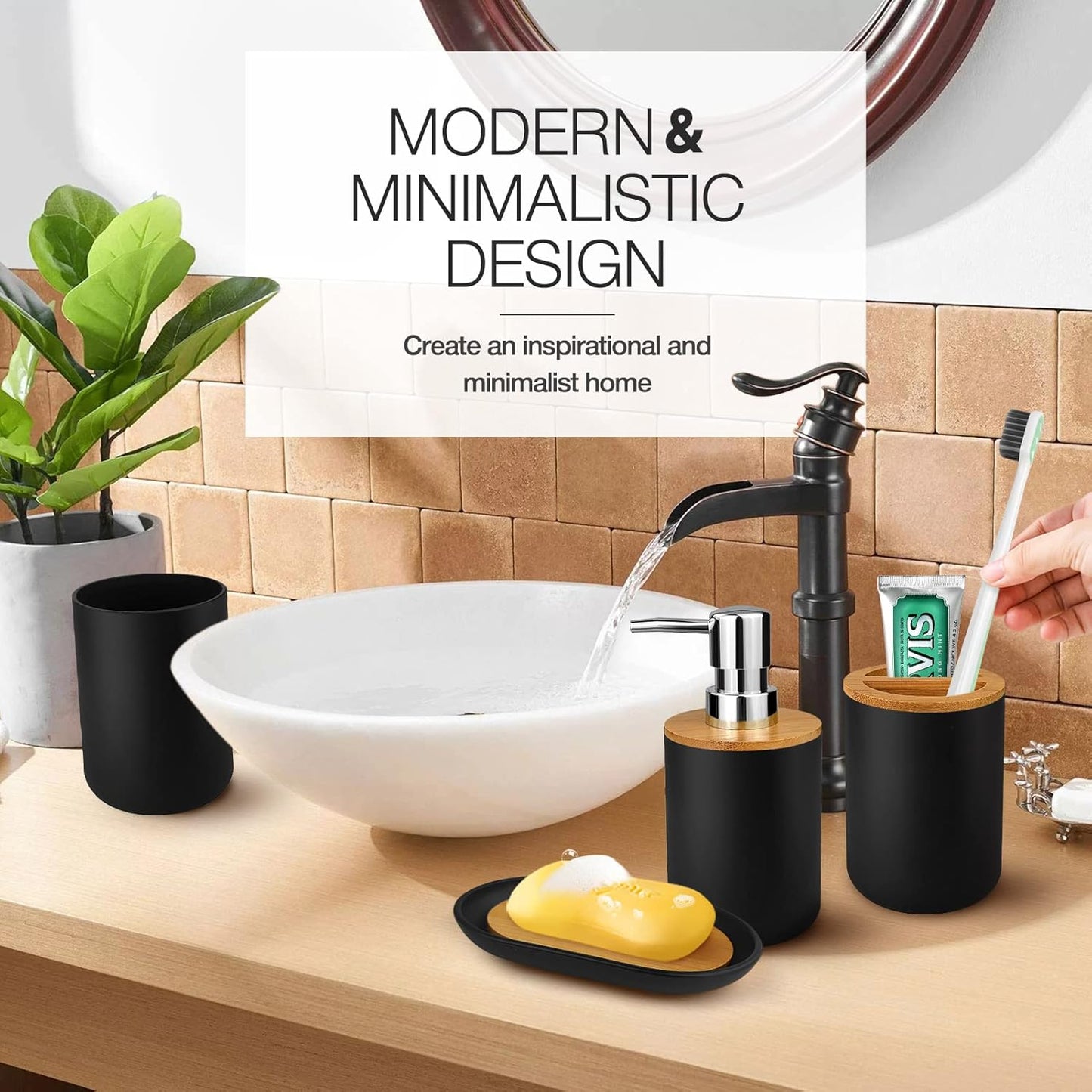 6 PCS Bathroom Set 80