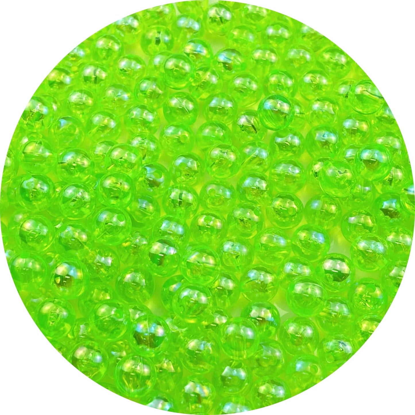 2000pcs 4mm Acrylic Round Beads AB Colors Acrylic Beads Round Spacer Beads with Hole for DIY Bracelet Necklace Jewelry Making Supplies Handmade Craft(Green AB) BST220