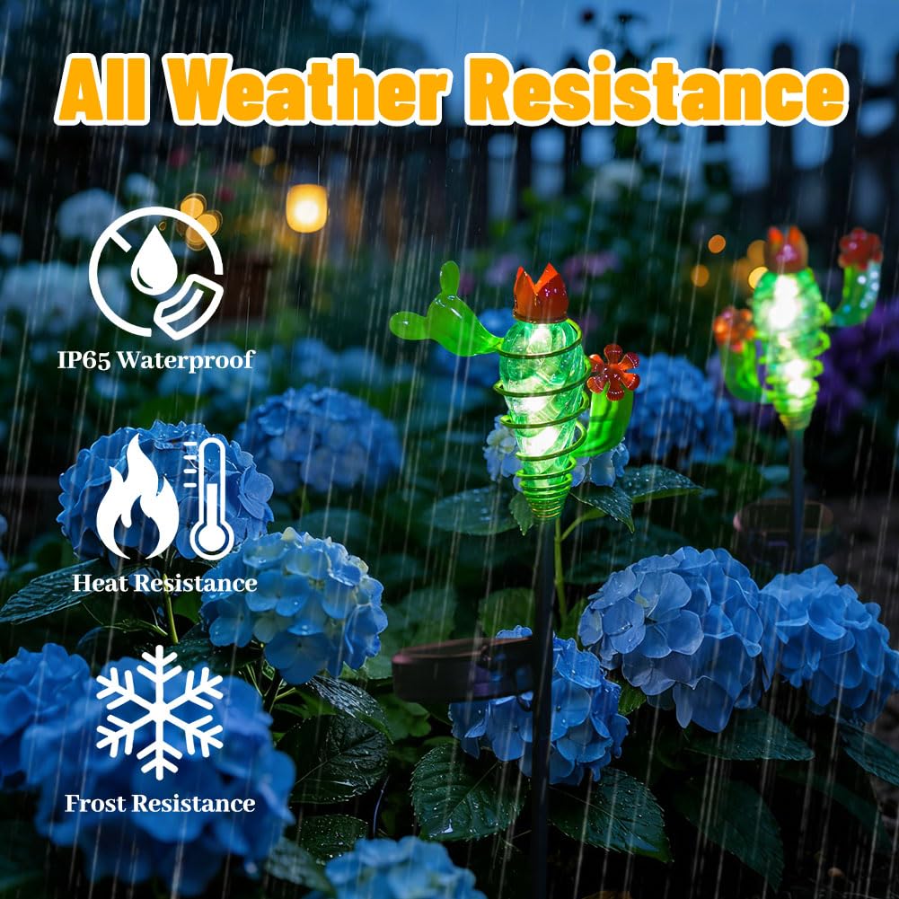 Viveta Garden Solar Lights Decorative, 2 Pack Metal Peacock Solar Lights Stake for Outdoor Garden Patio Yard Lawn Decorations