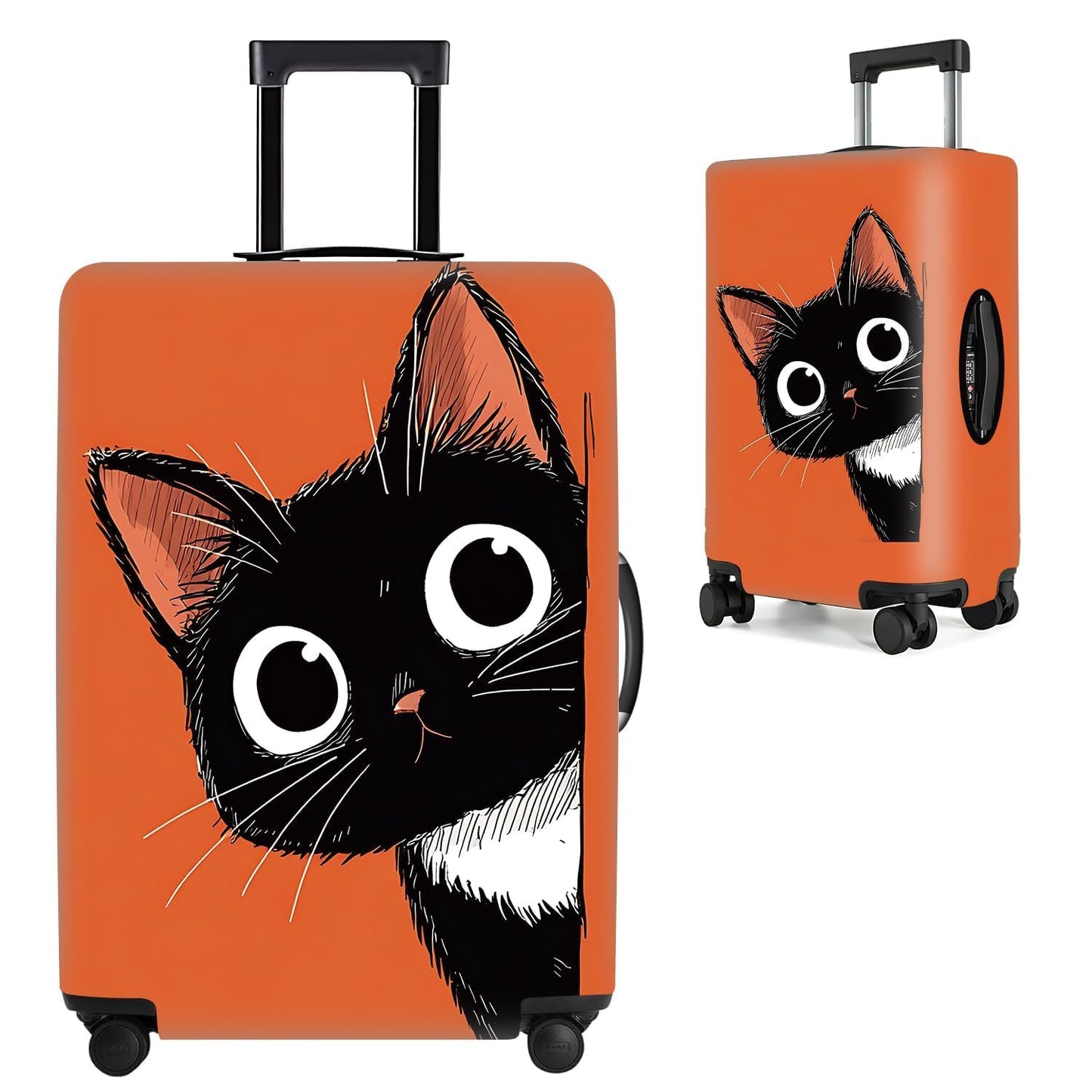 Colorful Abstract Art Luggage Cover – Vibrant Woman Face Design Suitcase Protector – Fits 32 to 34 Inch Travel Luggage,XL BST202