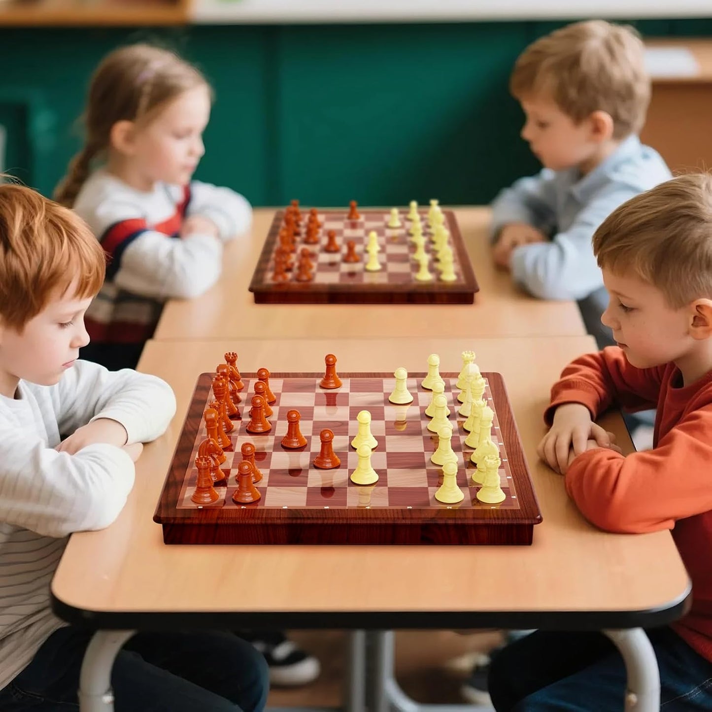 HONGTUO 2 in 1 Magnetic Chess Set 94
