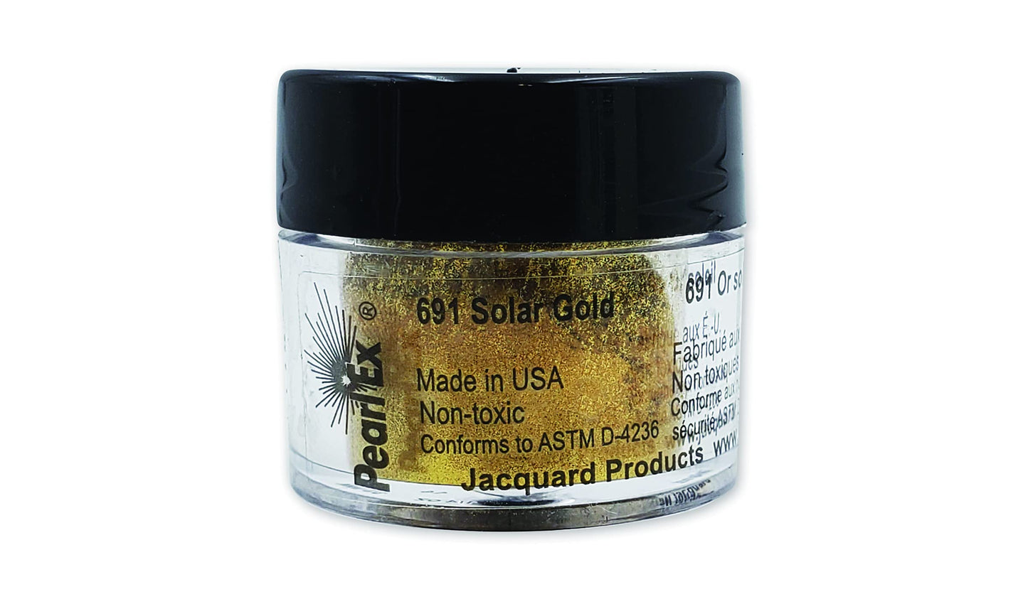 Jacquard Pearl Ex Pigment Powder 3 Grams Super Bronze - Loose Mica Powder for Epoxy Resin, Watercolors, Calligraphy Ink & Clay - Epoxy Pigment Powder - Epoxy Resin Color BST220