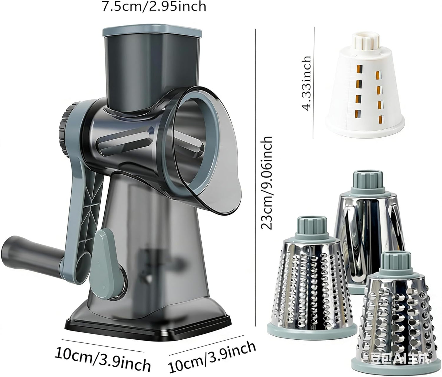 Multi-Function Rotary Cheese Grater Shredder 83