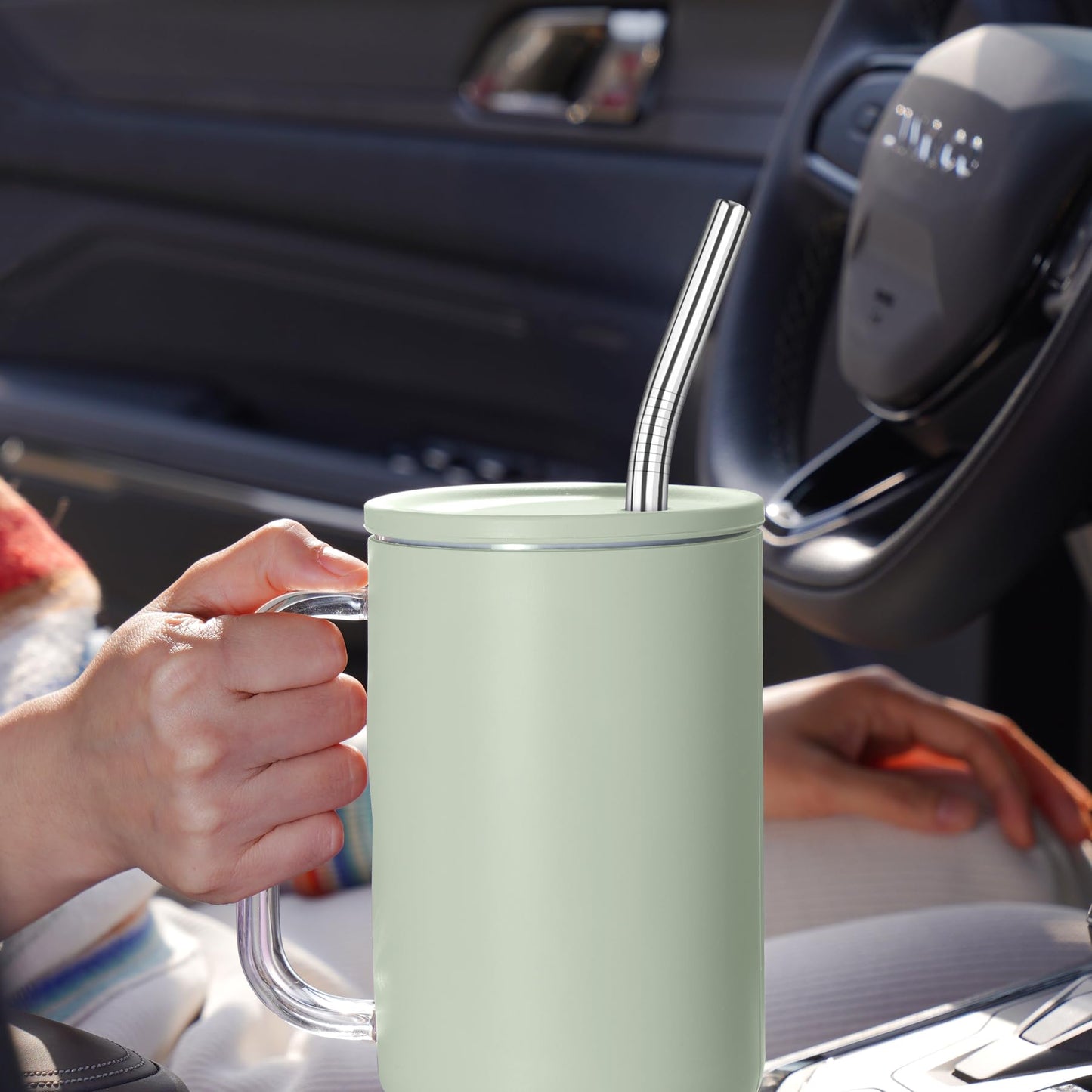 Tomorotec 14PCS Stainless Steel Straws Fit for 30oz Stanley Tumblers | 11" Reusable Drinking Straws with Brush, 7 Bent & 7 Straight for Smoothies, Milkshakes, Coffee, Dishwasher Safe (Metallic) BST326L