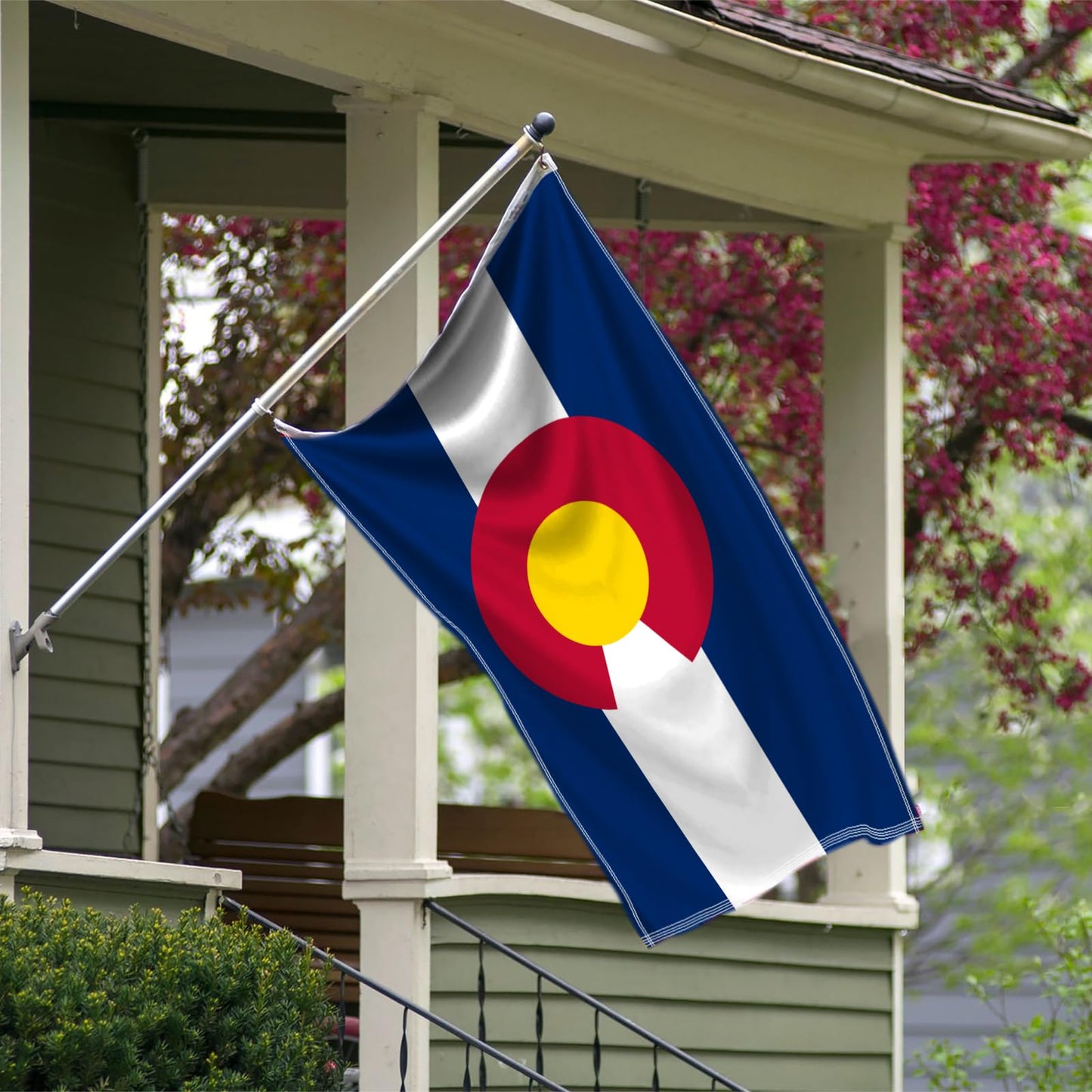 Arizona State Flag 3x5 - Embroidered Design AZ Flag, Heavy Duty Polyester with Brass Grommets for Outdoor WN420