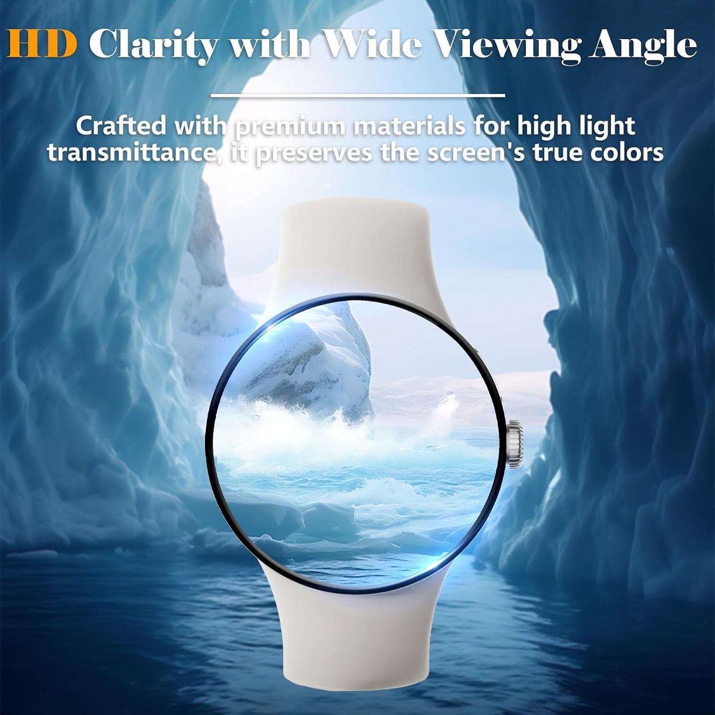 Liuyuxi 3-Pack Screen Protector Compatible with Google Pixel Watch 4 41mm, PMMA Material,3D Curved Edge with High Clairty For Smartwatch Film,Anti-scratch, High Sensitive. WN420