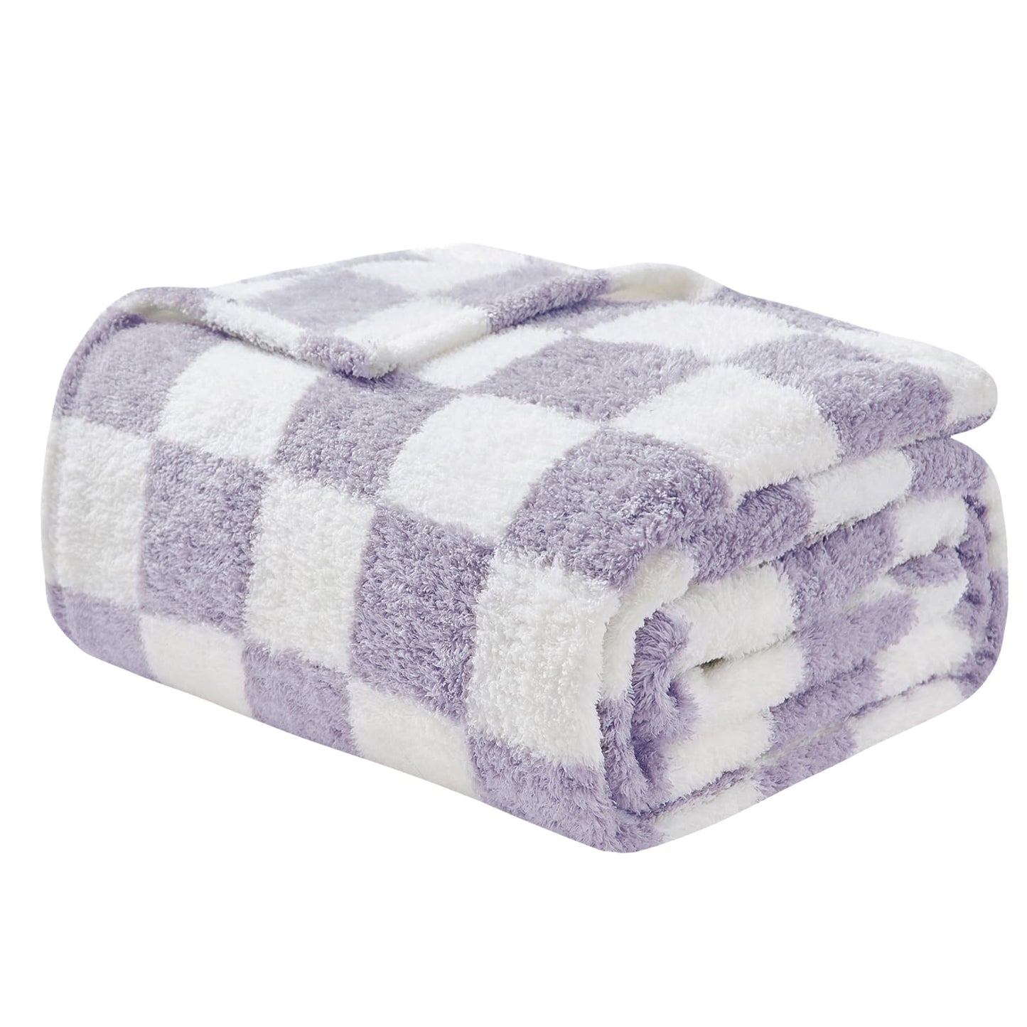EMME Fleece Blanket, 3D Jacquard Throw Blanket for Couch and Bed, Soft Cozy and Fluffy Blankets Lightweight Luxury Flannel with Waffle Design (Navy Blue, 50" x 60") BST202
