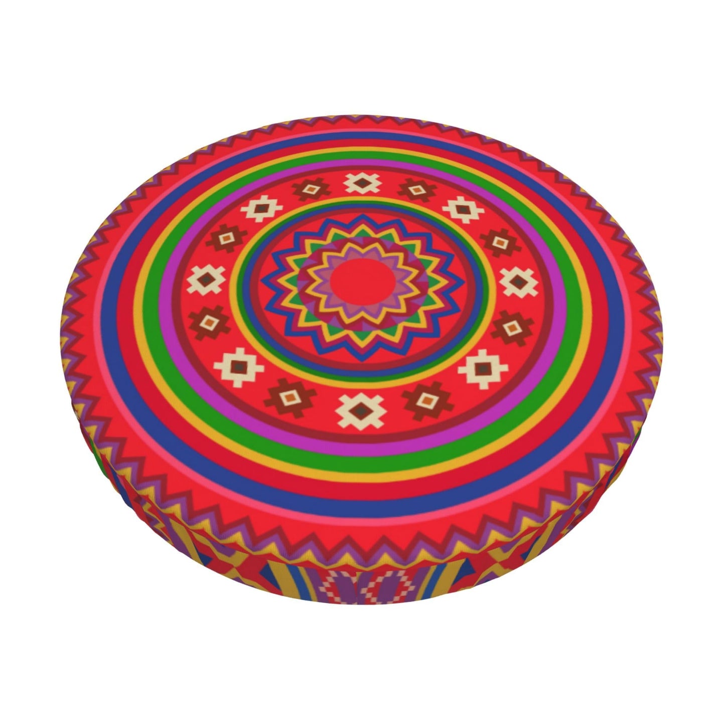 Heart Round Bar Stool Cover - Pink Red Love Heart Chair Seat Cushion Slipcover 12 Inch for Restaurant Cafe Hotel Bar BST202