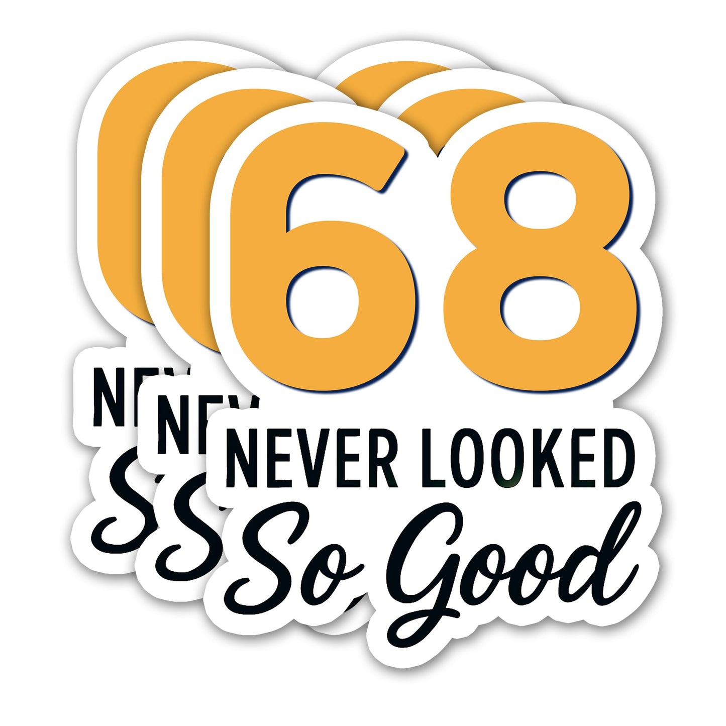 (3PCS) 83 Never Looked So Good Sticker – Happy 83th Birthday, Waterproof Vinyl Decals for Party Decor, Scrapbooking, Water Bottles, Laptops, Size 3" x 2.5" BST202