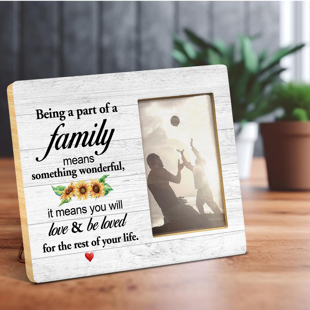 Yuzi-n Memorial Gifts for Loss of Brother Sympathy Wood Picture Frame | Remembrance Brothers Gifts, Memorial Picture Frame for 4x6 Inches Photo BST326H
