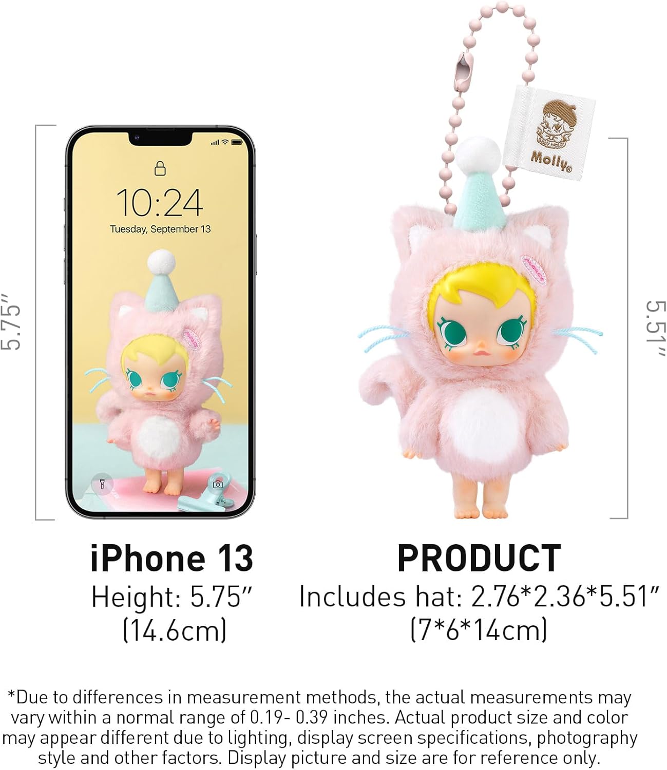 POP MART Baby Molly Pocket Friends Series-Vinyl Plush Pendant Blind Box Figures 38