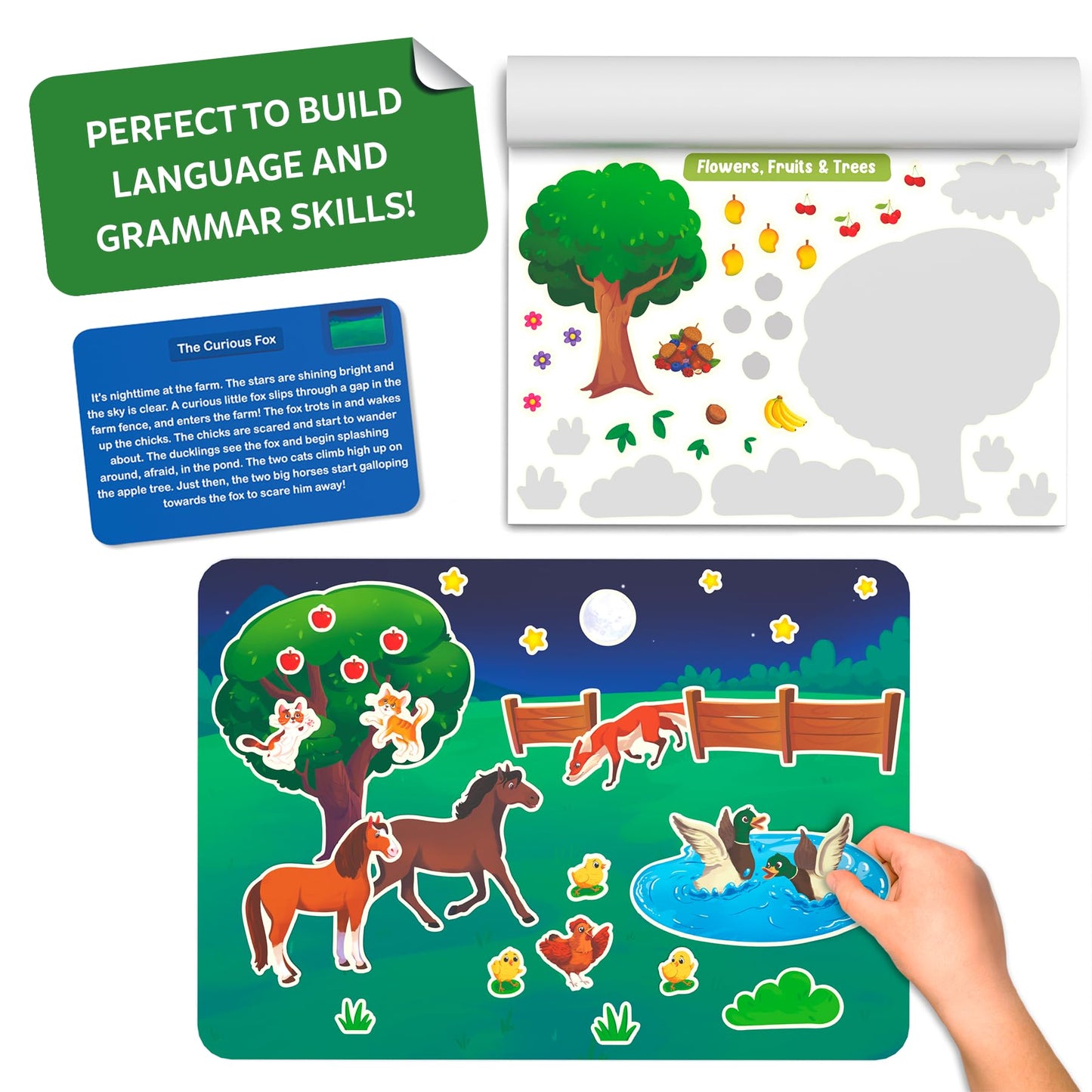 Skillmatics Activity Kit - Creative Storytelling & Skill Building with 150+ Reusable Stickers N3233