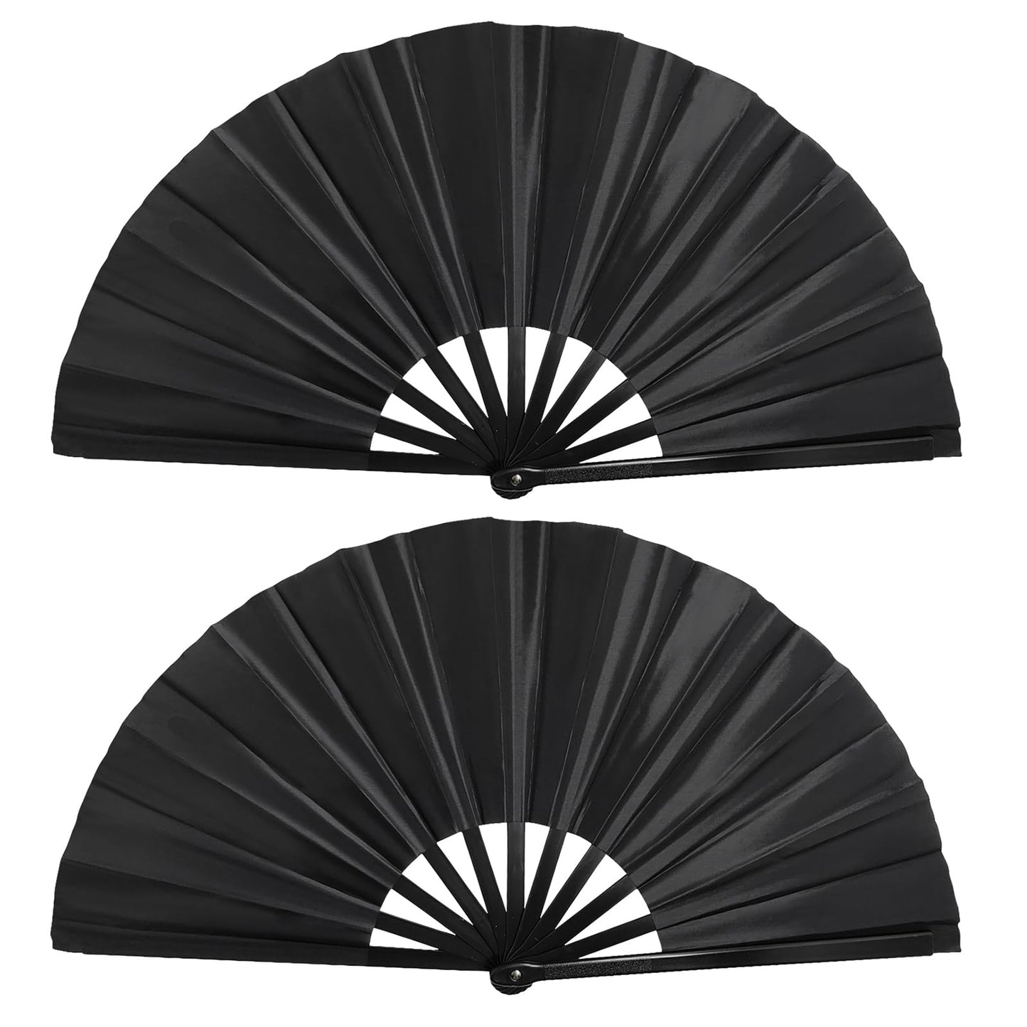 Handheld Folding Fan 13 Inch, Hand Fans for Women Foldable, Large Rave Fan, Dance Performance Prop Fan, Boots on the Ground Fan, Cool Fan on the Street Portable for Outdoor (1 Pcs Rose) WN420