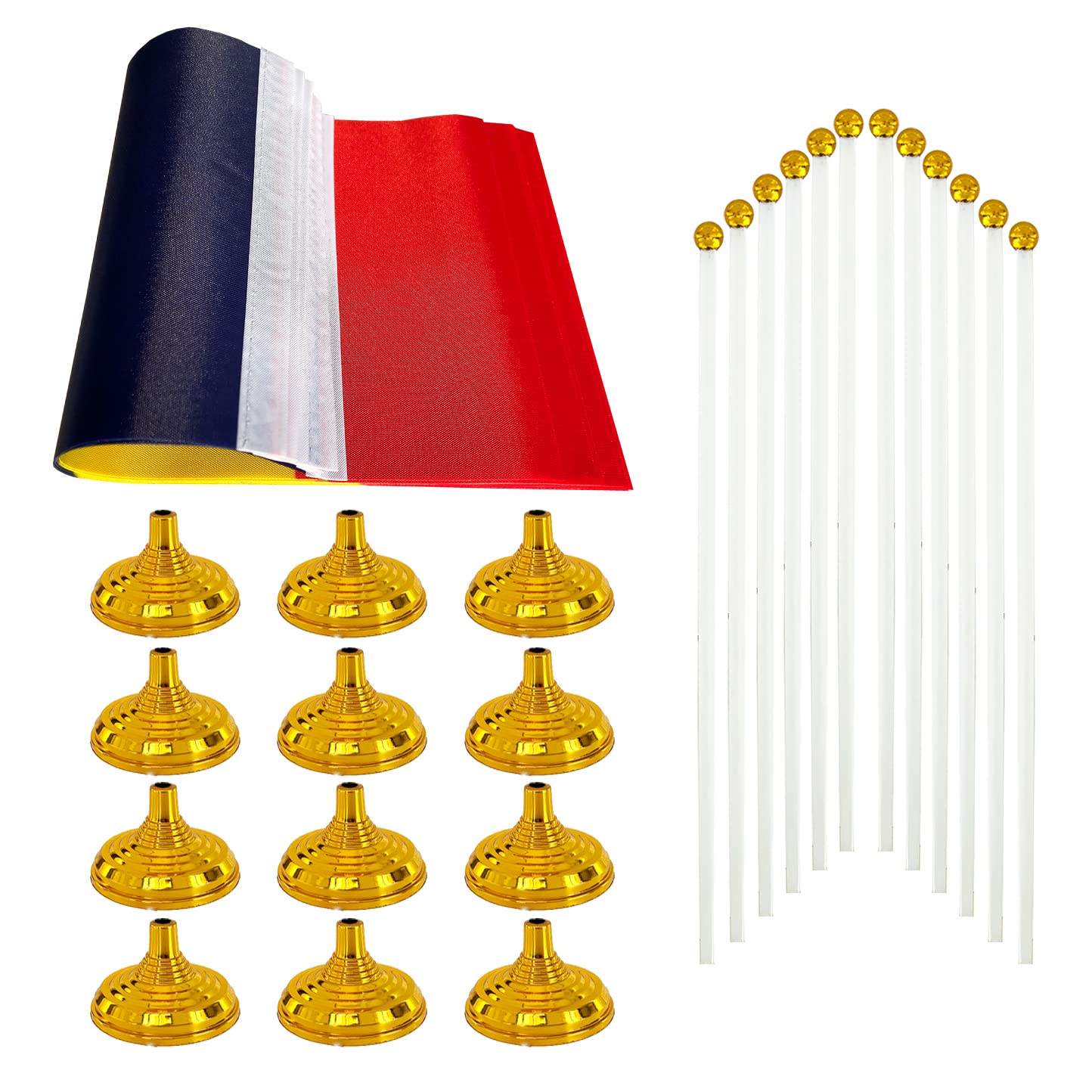 WXTWK 12 Pack Korea Flag Korean Desk Flag Small Mini Korean Table Flags With Stand Base,Home Office Festival Events Celebration Decorations BST202