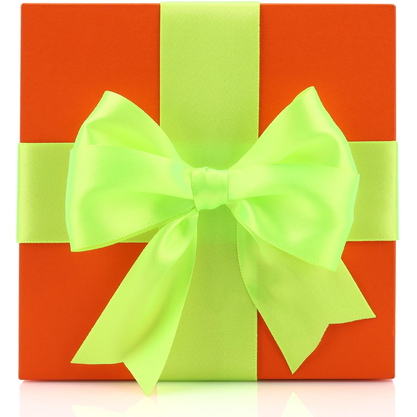 1-1/2 Inch Single Face Polyester Ribbon, 50 Yards Bulk Roll (Orange)–Wrinkle-Resistant Craft Ribbon for Gift Wrapping, Wedding Decor, DIY Projects BST220
