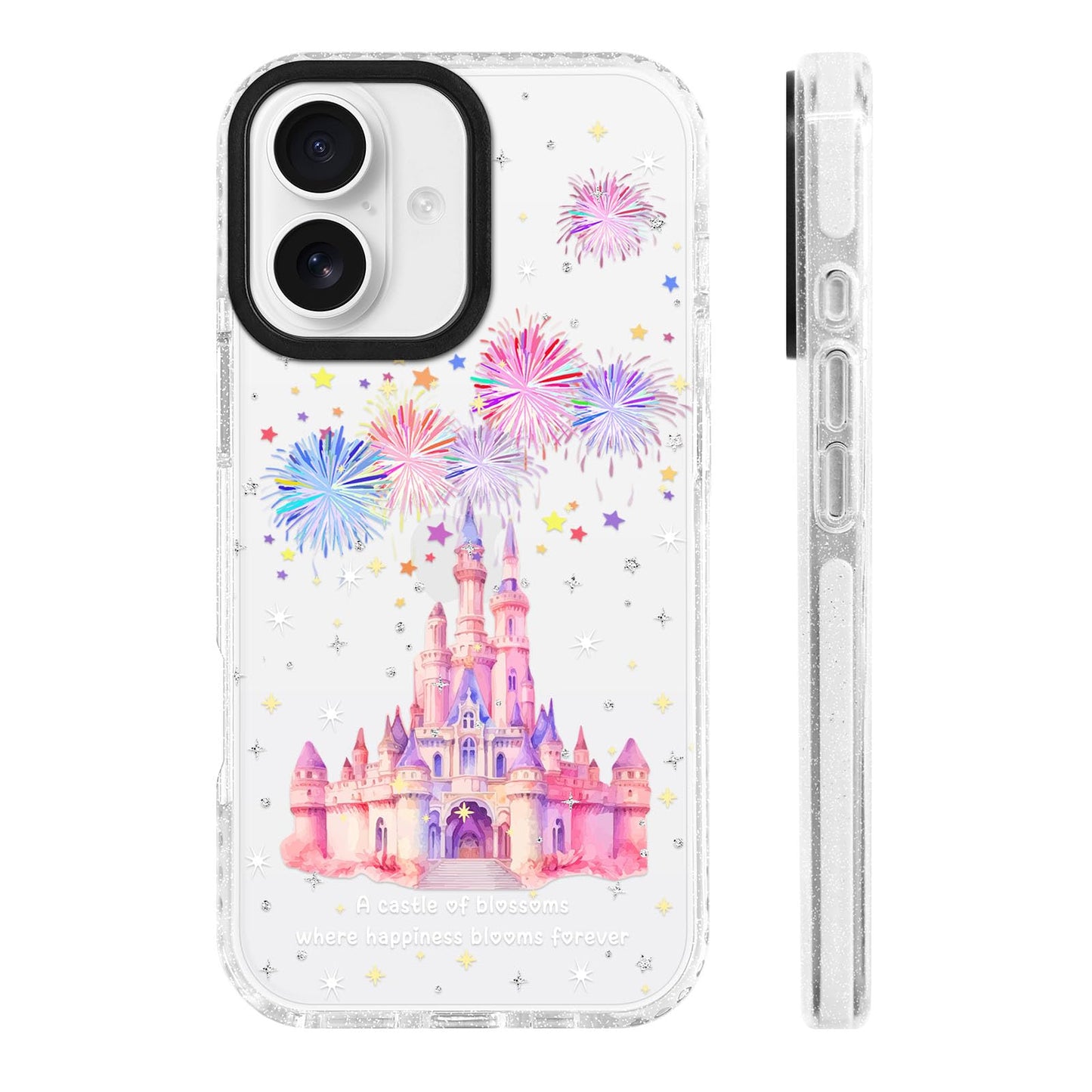 for iPhone 16 Pro Case [Military-Grade Drop Protection/Stylish Soft TPU Protective/Camera Protection/for Women & Girls] - Beach Party Collage Pattern with Mermaid WN420