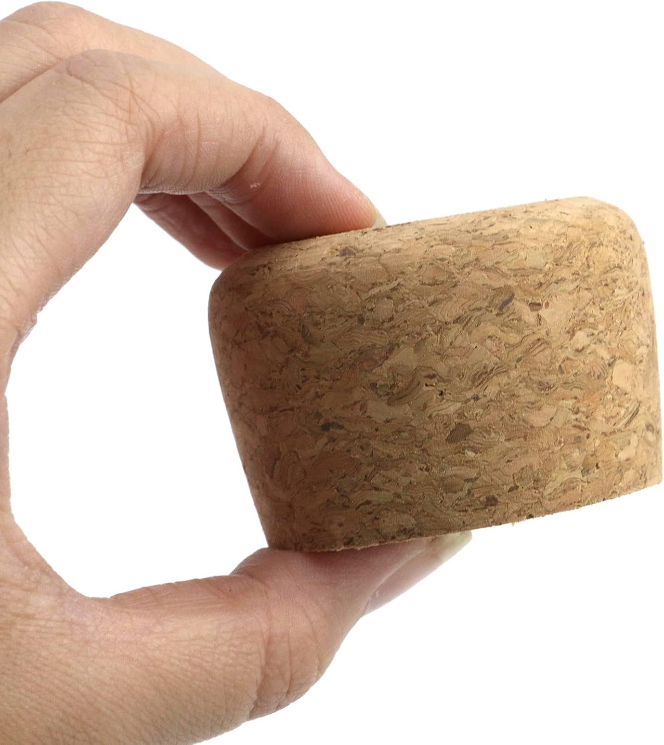 Wooden Cork Plugs,Corks Stoppers Soft Wood Wine Bottle Replacement Corks(2x1.85x1.38 Inch,5 PCS) BST326L