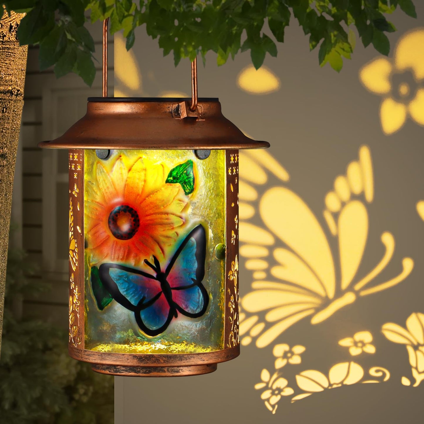 2 Pack Solar Lanterns Outdoor Waterproof N30