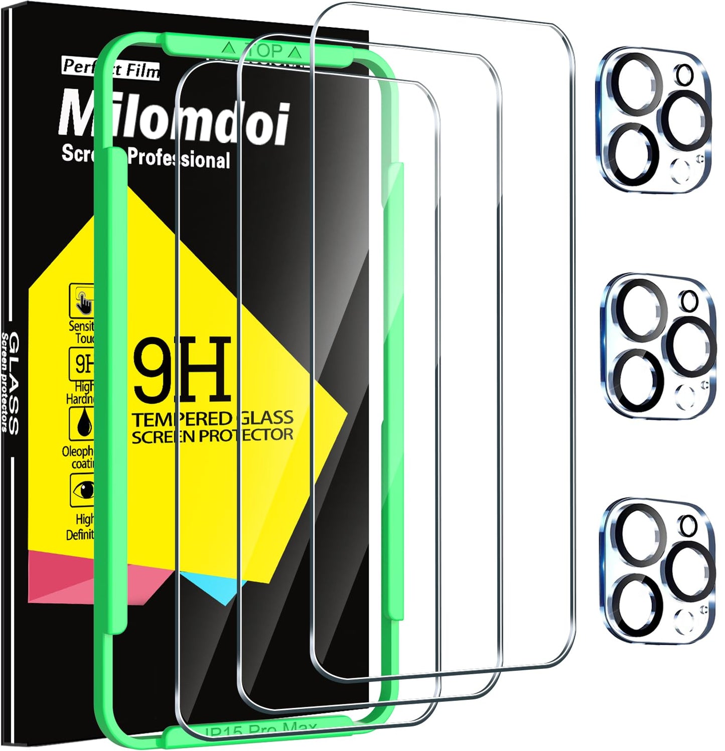 Milomdoi 6 in 1 Privacy Screen Protector for Samsung Galaxy Z Fold 7, 2 Pack Inside Anti-Spy Film with 2Pack Front Tempered Glass + 2 Pacs Camera Lens Protector Accessories WN420