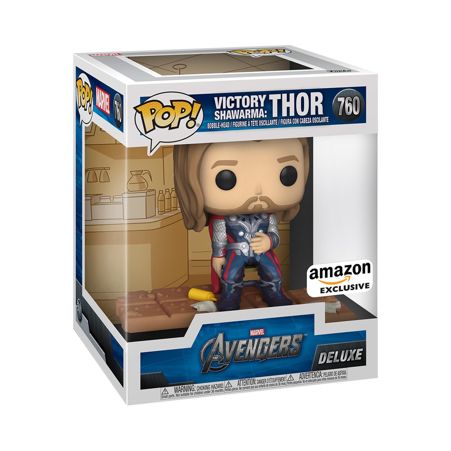 Funko Pop Deluxe, Marvel: Avengers Victory Shawarma Series - Bruce Banner Figure 1 of 6 - Amazon Exclusive - Collectable Vinyl Figure - Gift Idea - Official Merchandise - Toys for Kids & Adults
