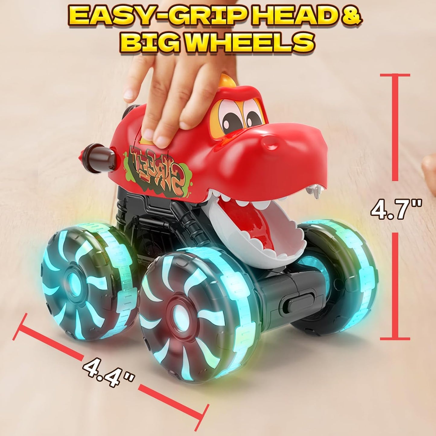 Red Chomping Dino Monster Truck Toy 66
