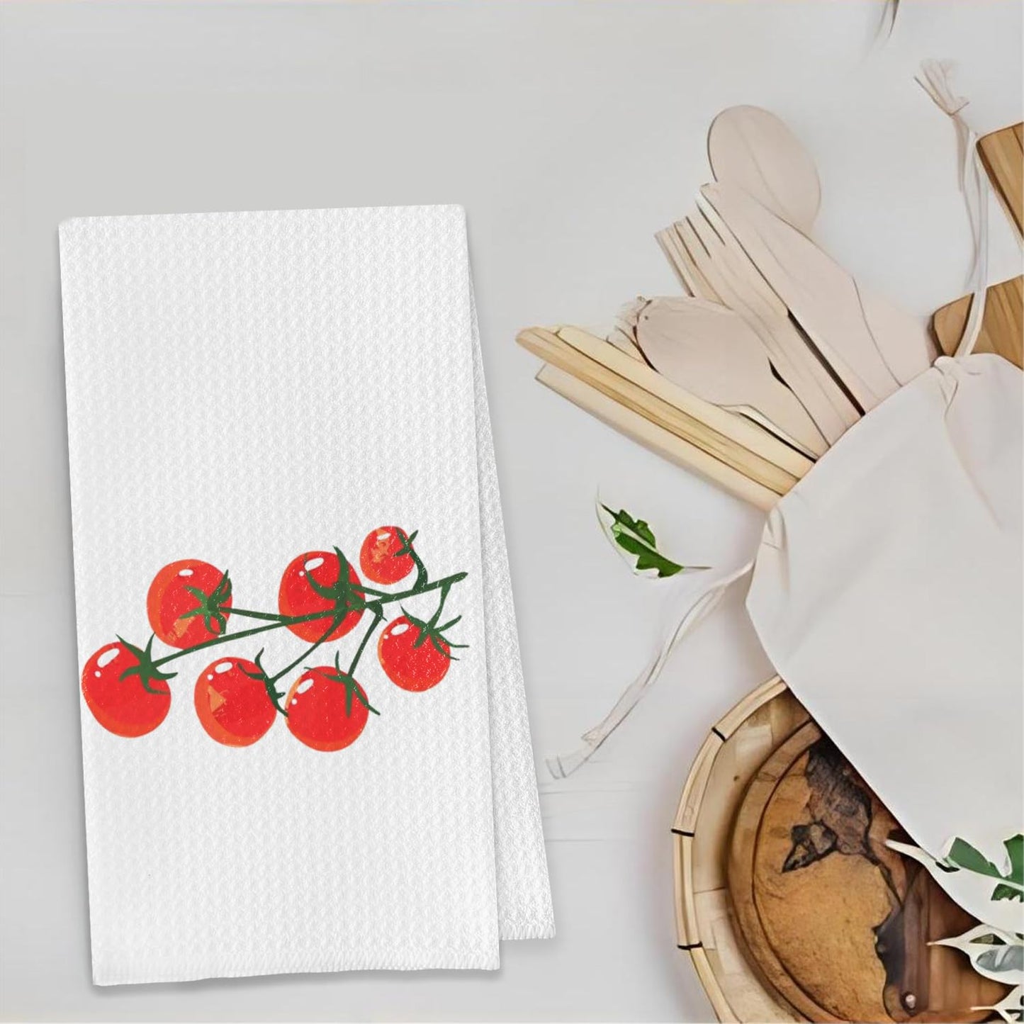 Bon Appetite Modern Kitchen Towels, Farmhouse French Dish Tea Towels for Kitchen, Gifts for Cooking Lovers Decorative Hand Towels, 16x24 Inch WN420