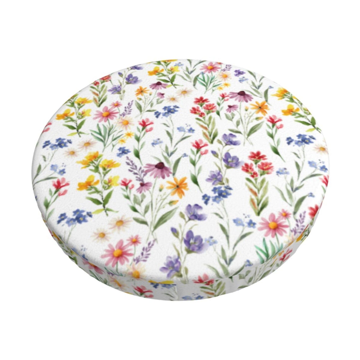 Heart Round Bar Stool Cover - Pink Red Love Heart Chair Seat Cushion Slipcover 12 Inch for Restaurant Cafe Hotel Bar BST202