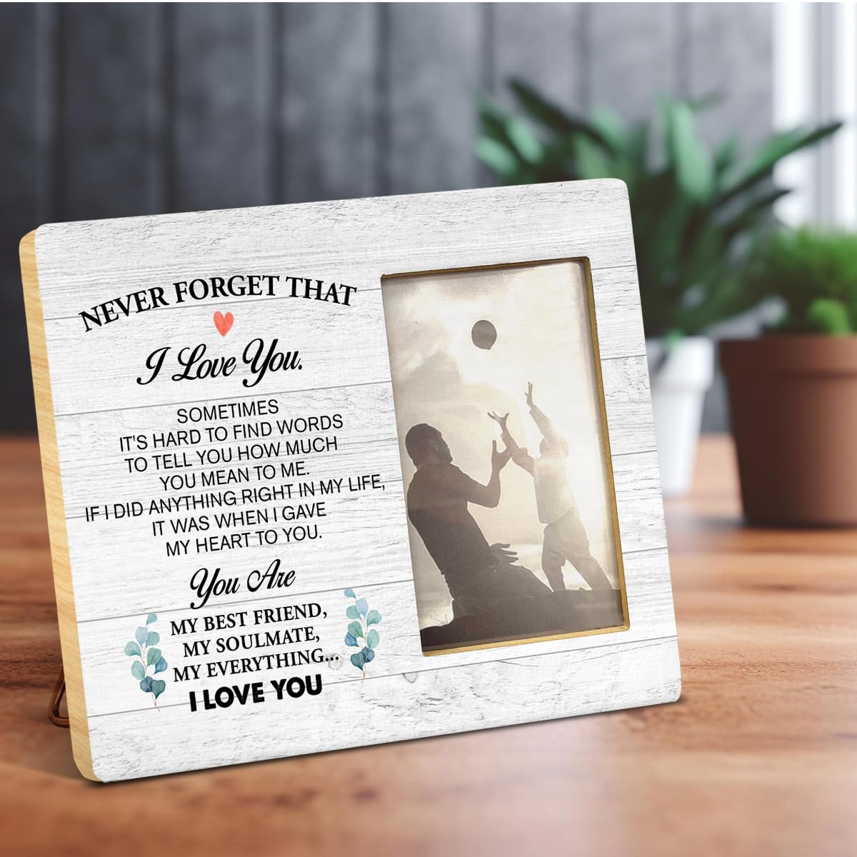 Yuzi-n Memorial Gifts for Loss of Brother Sympathy Wood Picture Frame | Remembrance Brothers Gifts, Memorial Picture Frame for 4x6 Inches Photo BST326H
