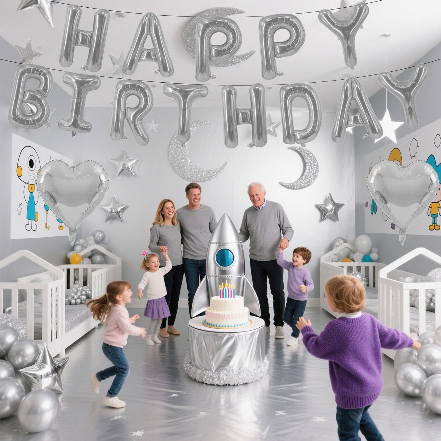 Green Happy Birthday Balloons Banner Foil Balloons Letters Banner Balloon for Green Themed Party Decoration Supplies Christmas Birthday Decoration Decor Ballons Arch Kits Party Balloon Set 15pcs BST326L