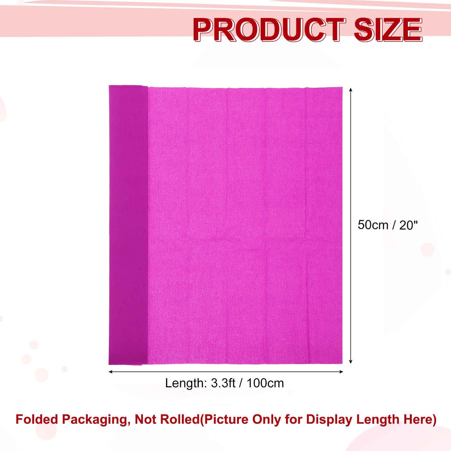 MECCANIXITY Crepe Paper Roll 7.5ft Long 20 Inch Wide for Wedding Ceremony Various Large Festivals Decoration, Light Champagne BST326L