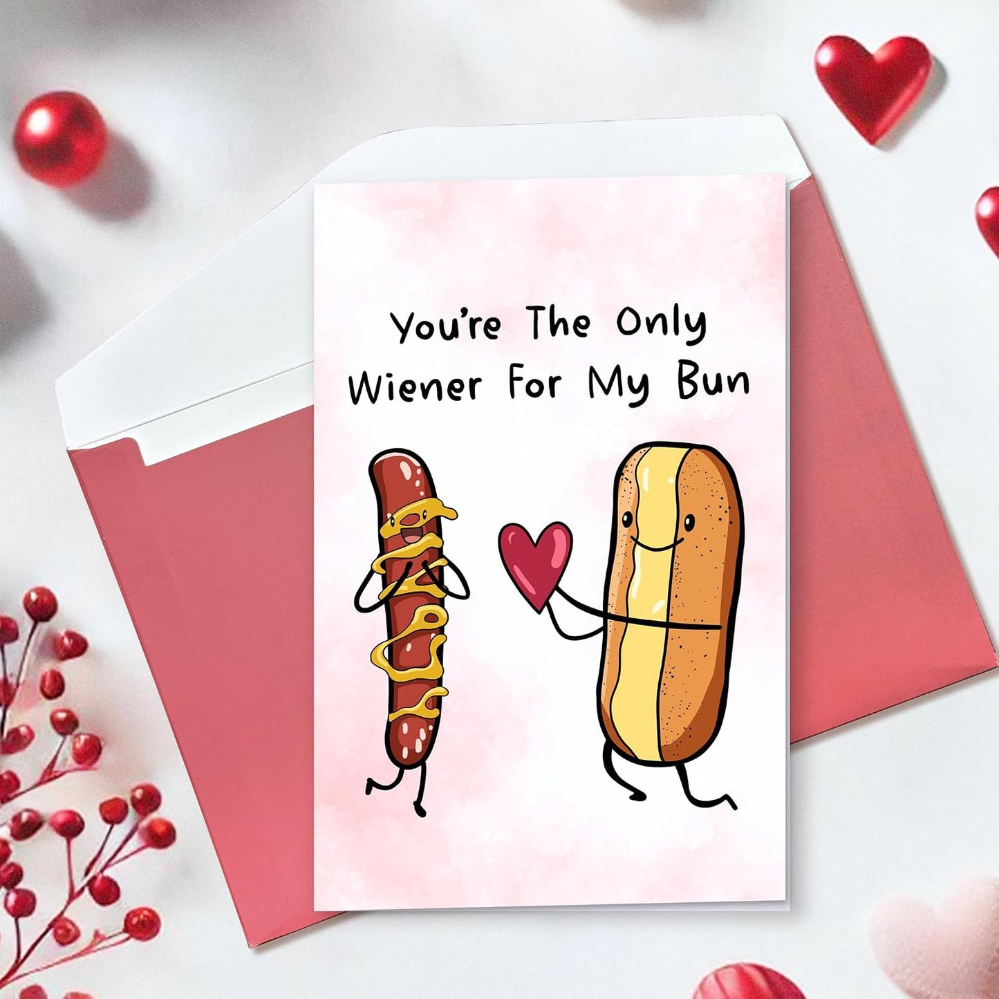 Pawzity Valentines Gifts for Him, Boyfriend, Bf, Husband, Men - Funny Valentines Card for Him - Anniversary, Birthday Gifts for Him - Single 5.3''x 8'' Funny Card with Envelope for Boyfriend, Husband WN420
