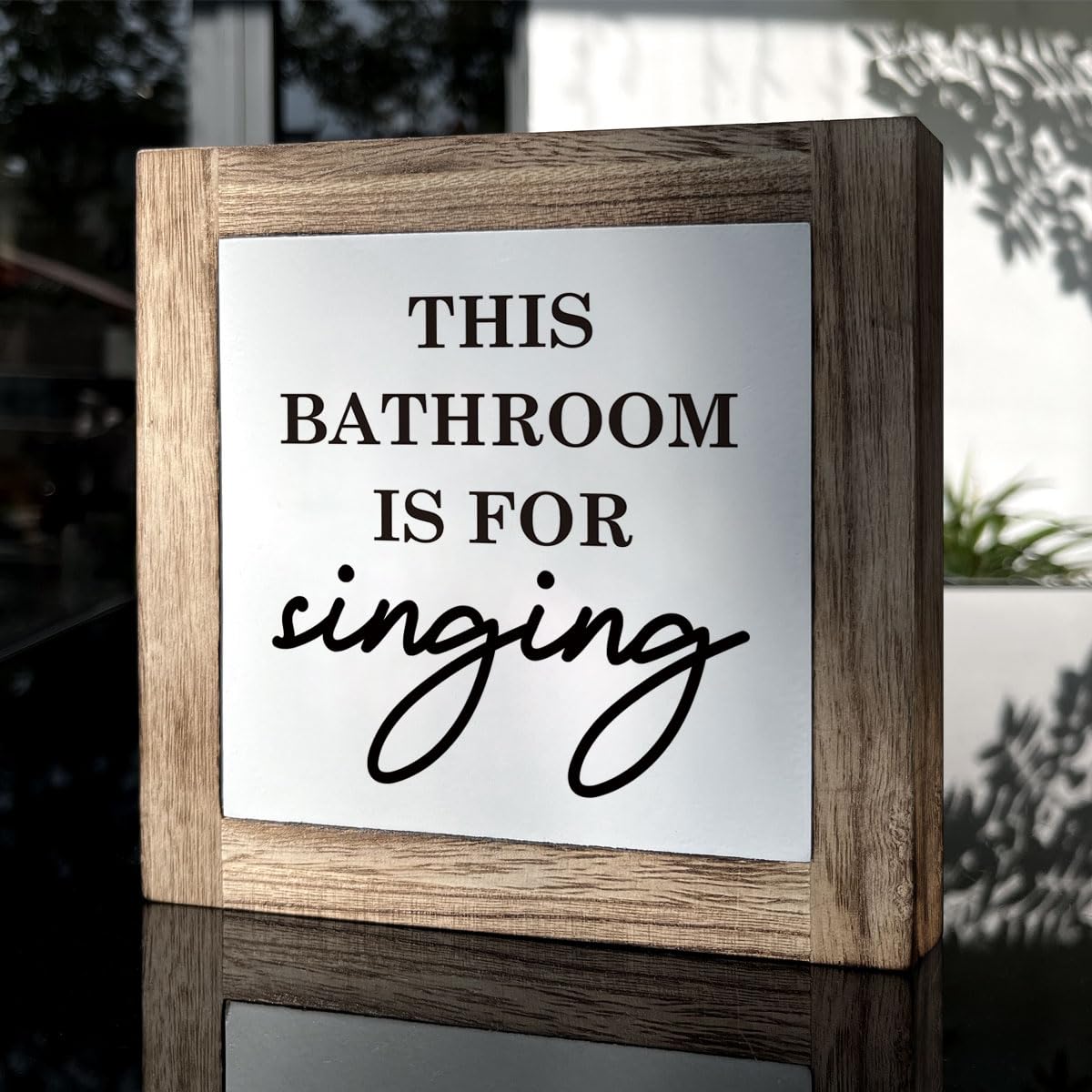 Bathroom Decor, Funny Bathroom Decor, Flush the Toilet This is Not Show and Tell, Wooden Box Signs for Home Decor, Bathroom Decor Tabletop, Kids Bathroom Rules Sign Decor, Bathroom Box Sign B6-71 BST202