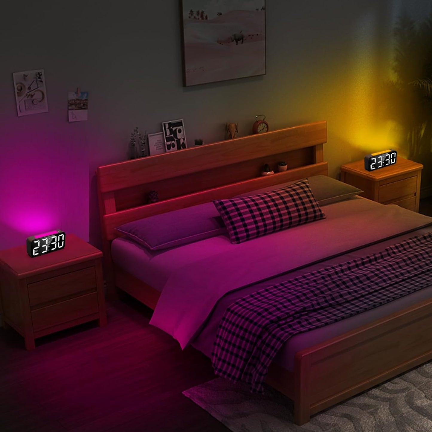 Colorful Nightlight Alarm Clock 73