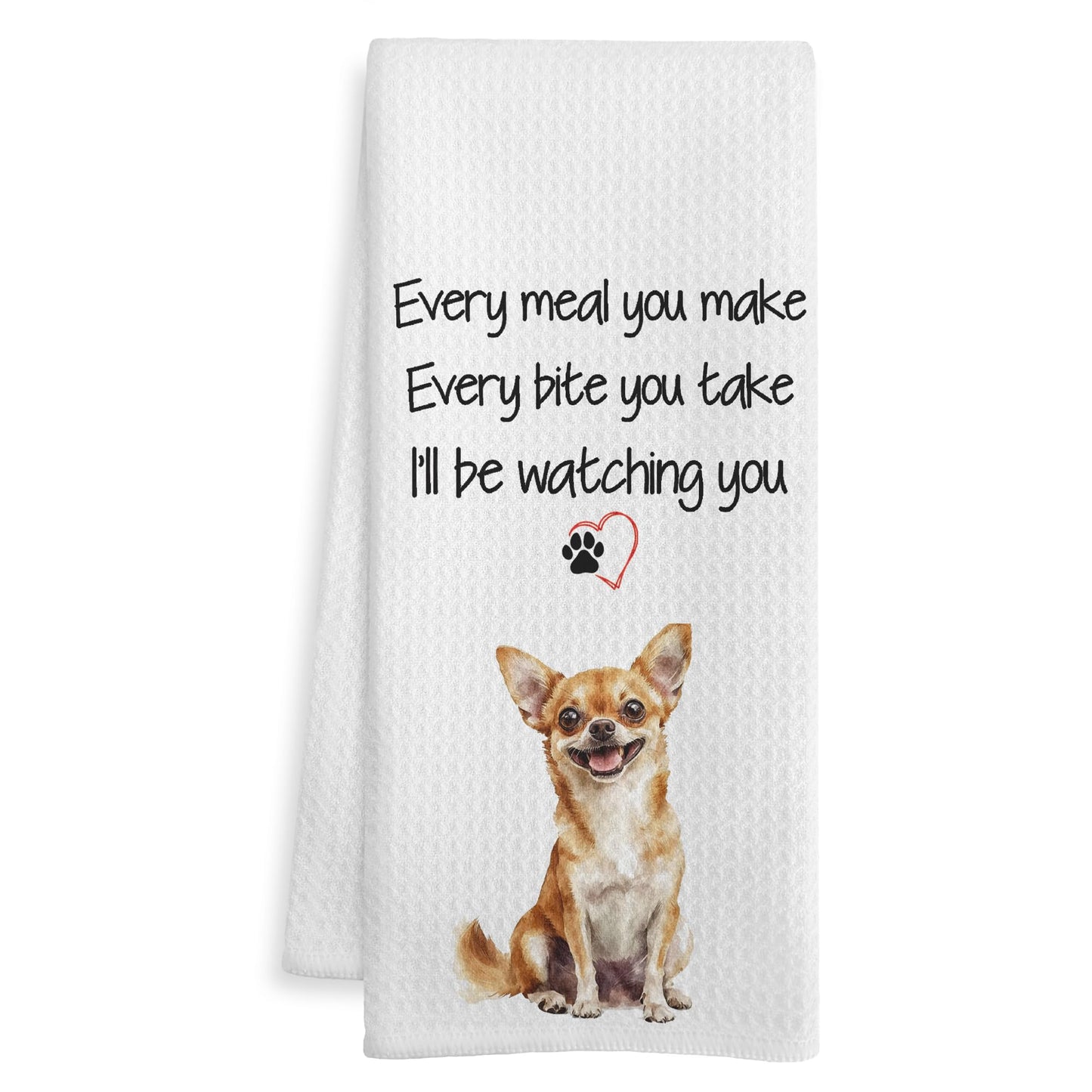 Funny Chihuahua Gifts Hand Towels for Bathroom, Chihuahua Gifts for Women Men Decorative Hand Towels for Kids Guest Bathroom Washroom Power Room Vanity Half Bath, 16X24 Inch BST326L