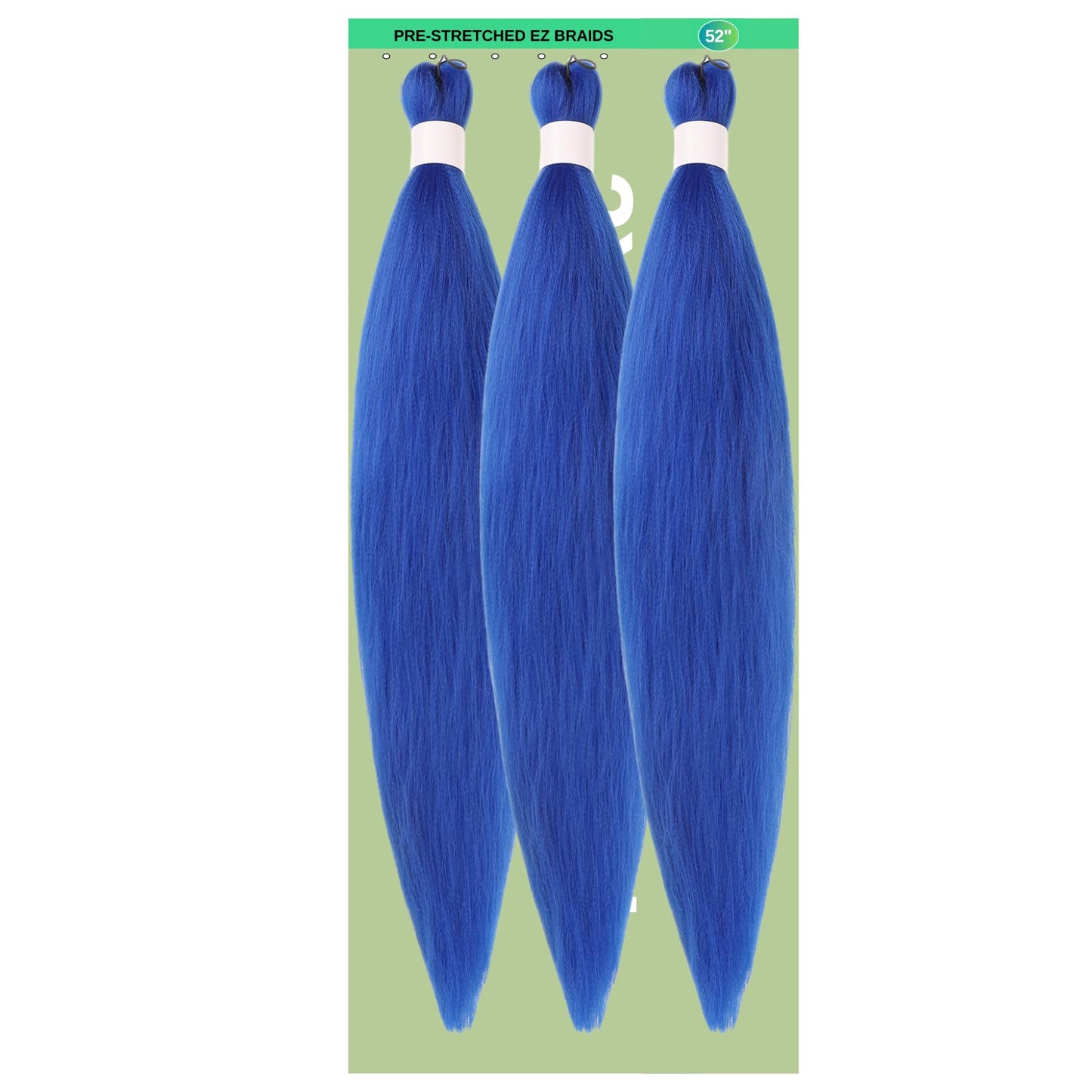 Purple Braiding Hair Pre stretched Knotless 26 inch | Hypoallergenic Synthetic Purple Prestretched Ez Braid Knotless Itch Free Soft Yaki Texture Hot Water Setting WN420