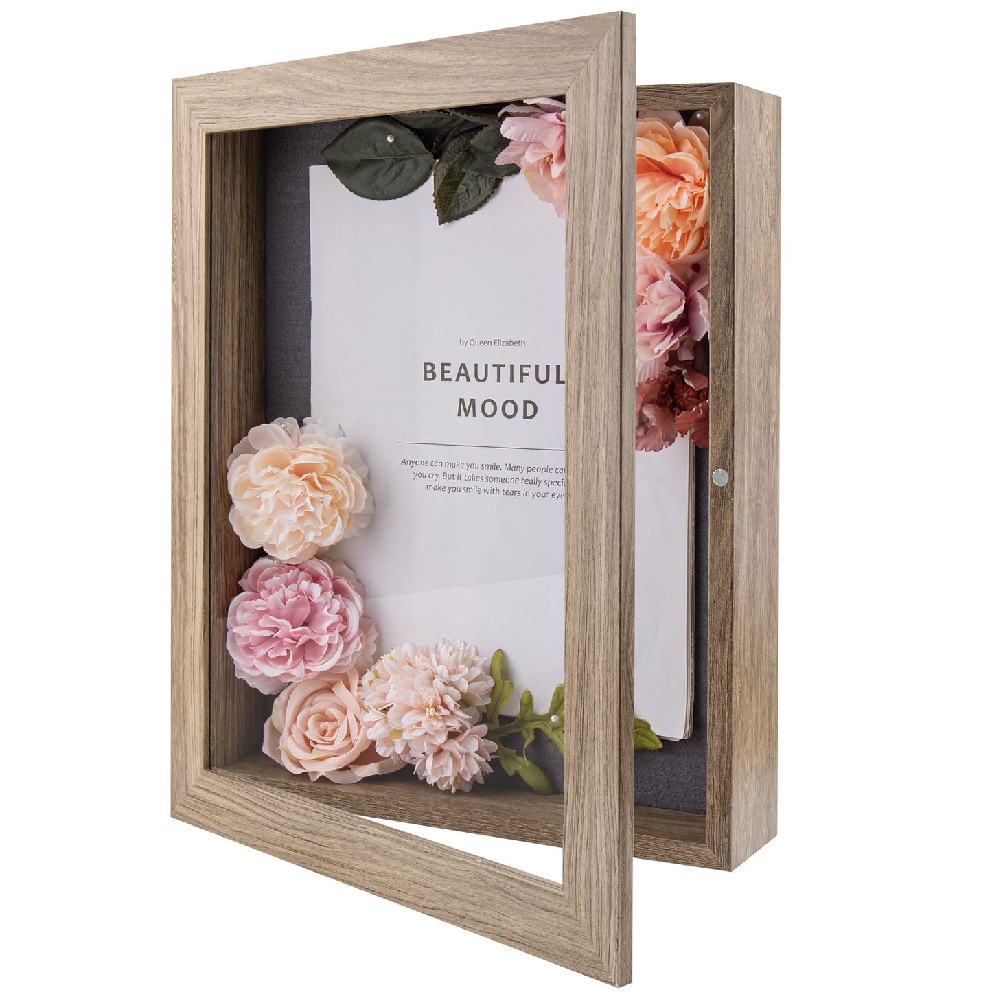 Golden State Art 11x14 Shadow Box Frame Display Case - 2 inch Depth Great for Collages, Collections, Mementos, 6 Pins Included (White, 1 Pack) BST326H
