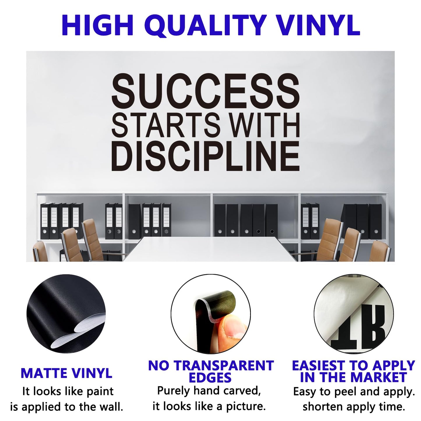 Inspirational Quotes Wall Decals for Gym: Office Motivational Positive Vinyl Art Wall Stickers for Classroom School Bedroom Living Room - Be Awesome Today 35" X 9.8" BST220