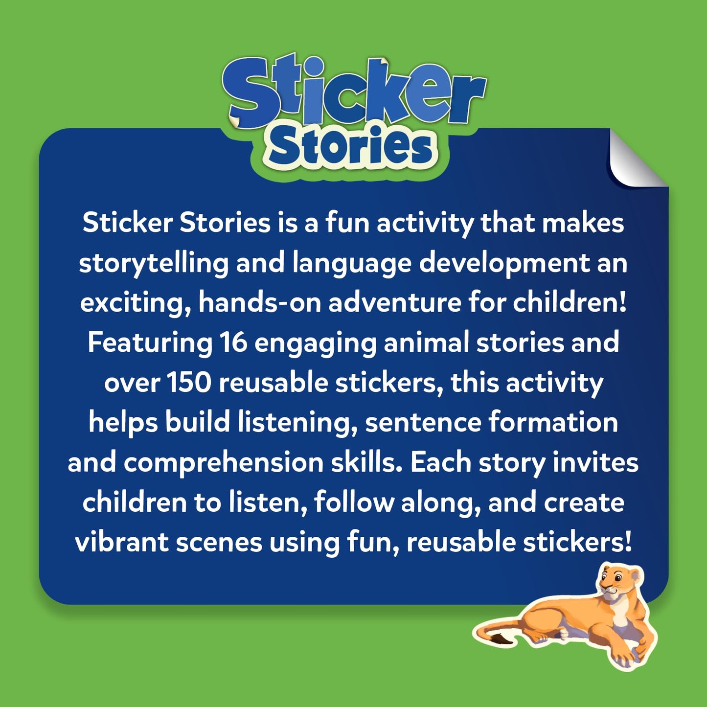 Skillmatics Activity Kit - Creative Storytelling & Skill Building with 150+ Reusable Stickers N3233
