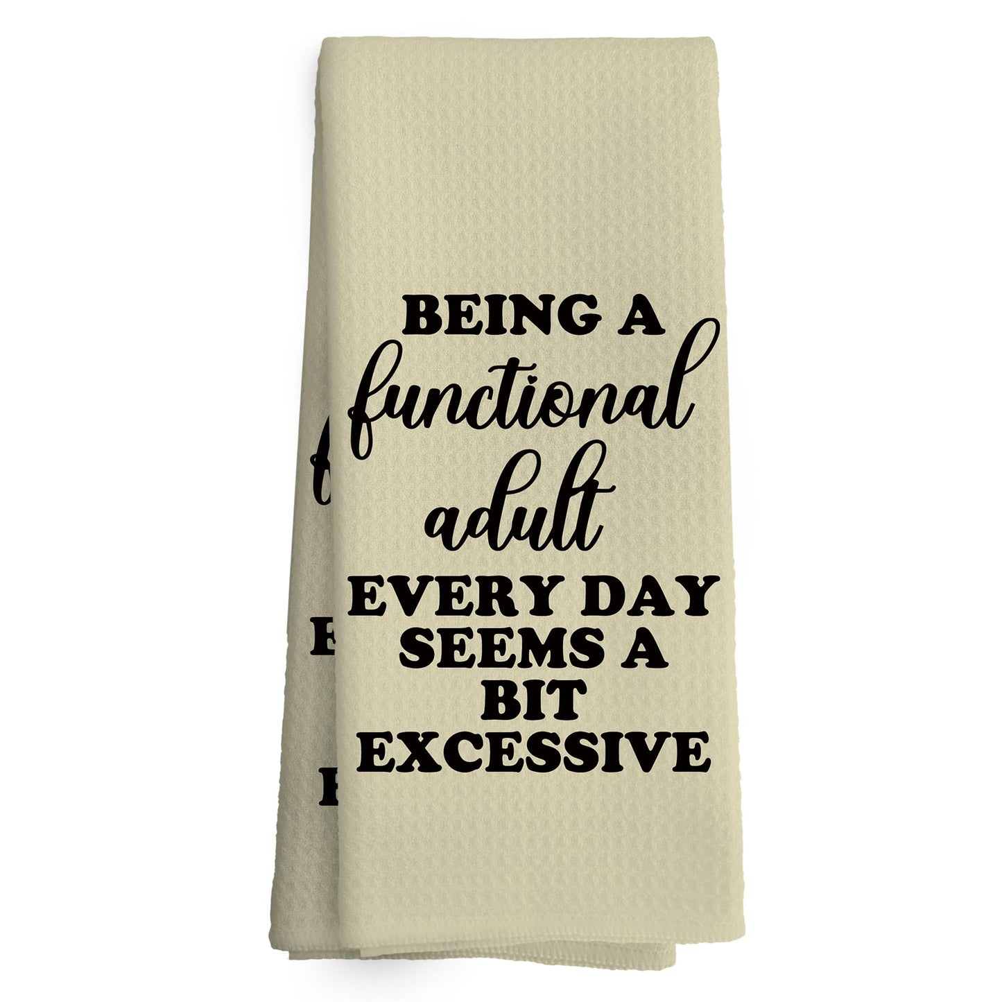 Funny Kitchen Towels Dish Towel Dishcloth 16x24 Inches, Funny Dish Towels with Sayings Towel Decorative Absorbent Hand Tea Towels for Kitchen Bathroom Decor, Humorous Gifts for Women Men BST326L