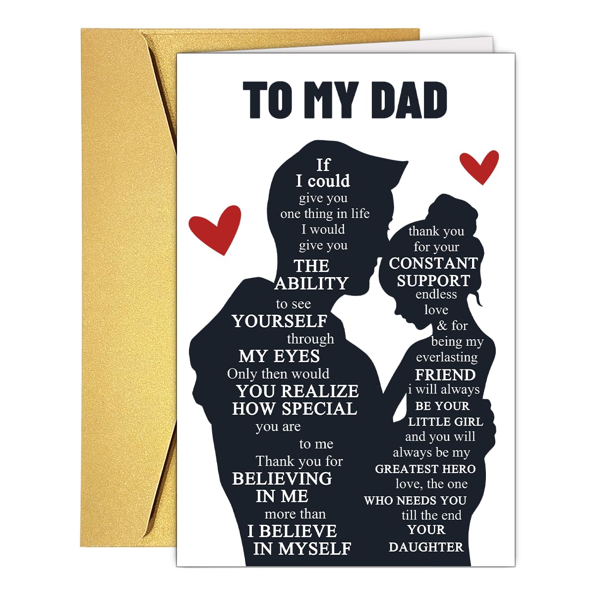 Funny Fathers Day Card for Dad Stepdad Bonus Dad Husband Grandpa, Humorous Happy Father's Day Card Gift from Son Daughter Grandson Granddaughter, Unique Fathers Day Card for Him BST202