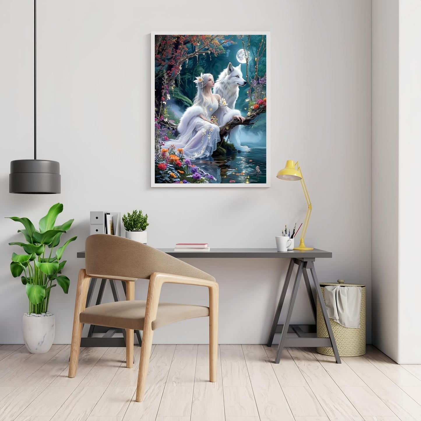 Mosaflare White Tigers Diamond Painting Kits for Adults 12x16 Inch | 5D Diamond Art for Beginners, DIY Full Round Drill Paint by Diamonds Dot Gem Art for Adult, Home Wall Decor BST326L