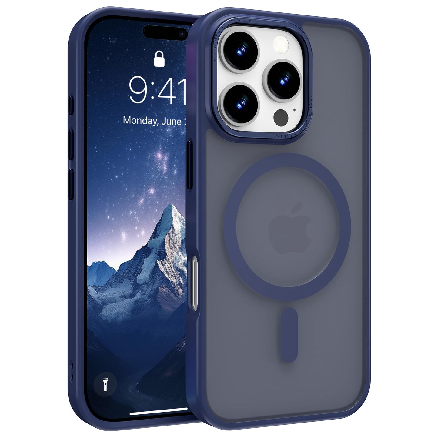 Magnetic for iPhone 17 Air Phone Case, [Compatible with MagSafe], Screen Protector X1, [Military Grade Drop Protection],Matte Finish,Slim,Shockproof,Protective (Black, iPhone 17 AIR) WN420