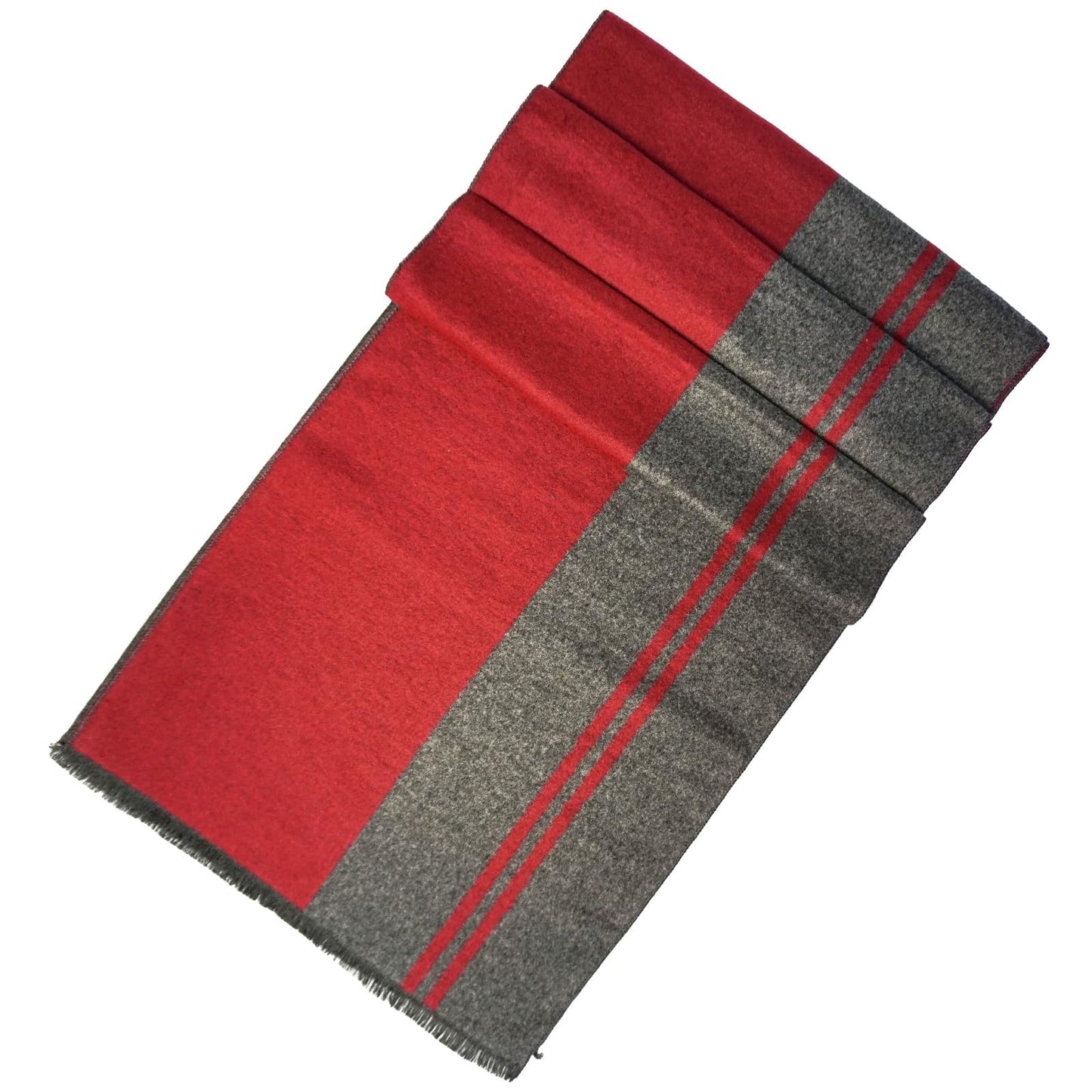 Mens Winter Scarf Cashmere Feel Warm Scarves Long Plaid Tassel Scarf for Men WN420