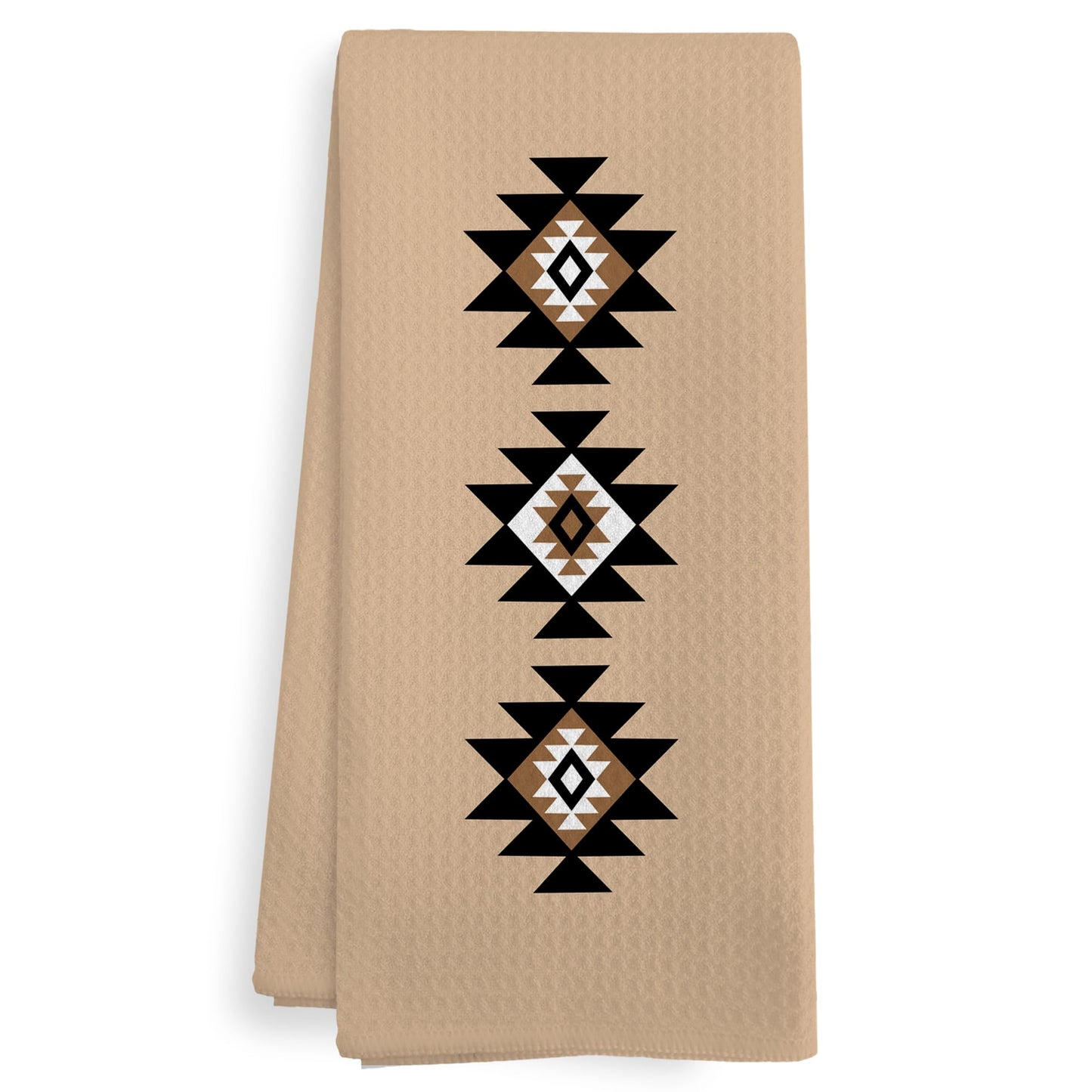 Western Boho Kitchen Towels, Southwestern Southwest Aztec Western Native American Bathroom Kitchen Decor, Western Cream Beige Neutral Decor Dish Hand Tea Towels for Bathroom Kitchen,16x24Inch BST326L