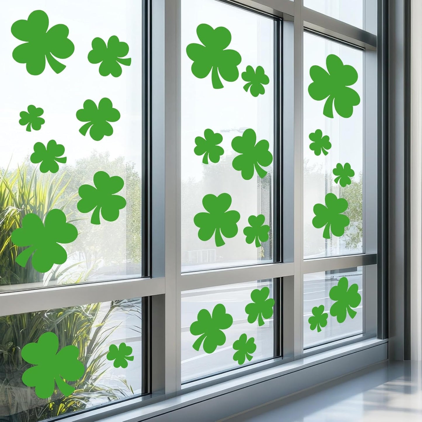 2 Packs Large Shamrock Stencil Reusable Irish Stencil for Yard Painting on Lawn, Paper, Wood, Fabric, Glass, Irish Project BST220