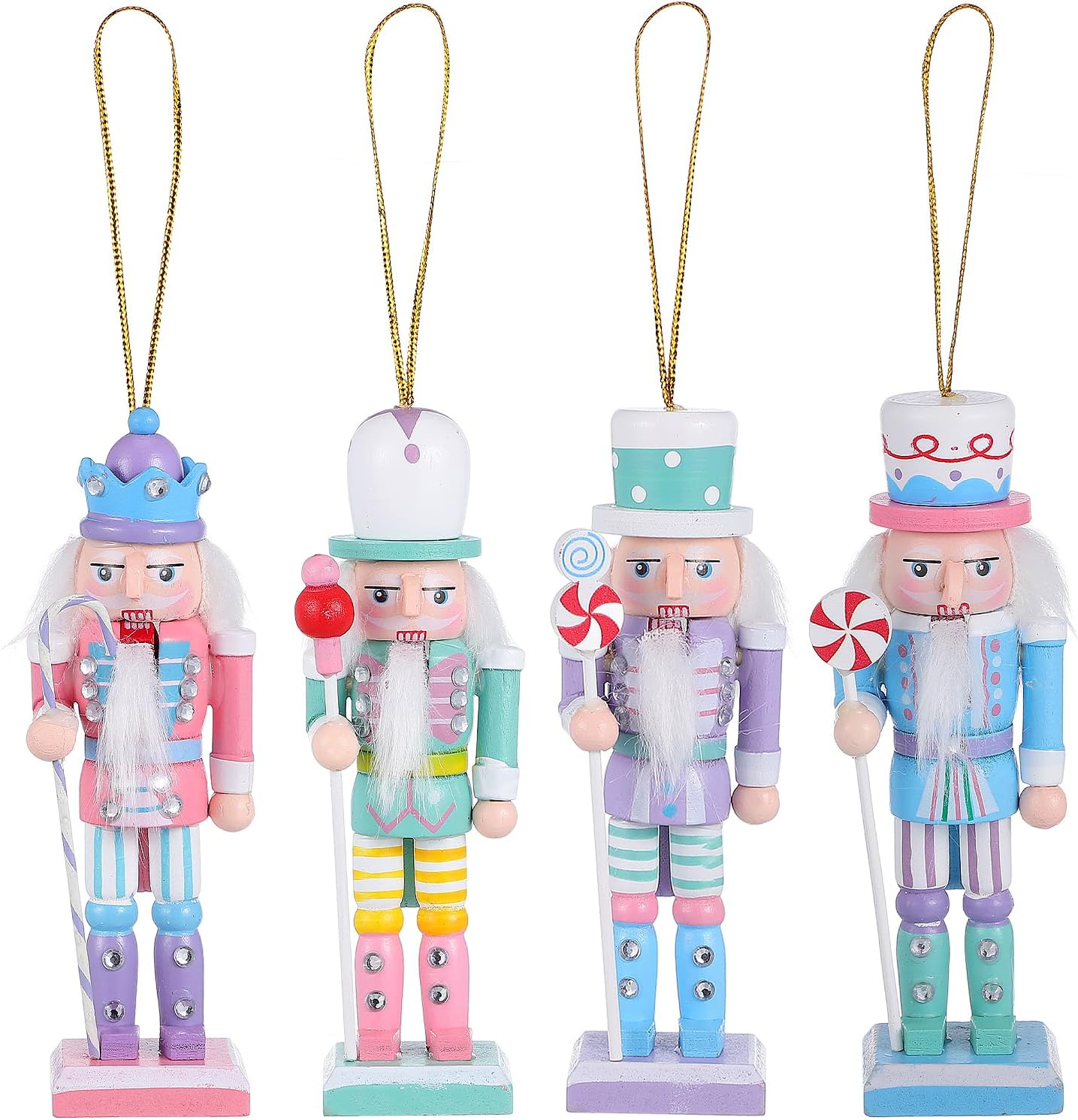 Christmas Nutcracker Ornaments: 4Pcs 37