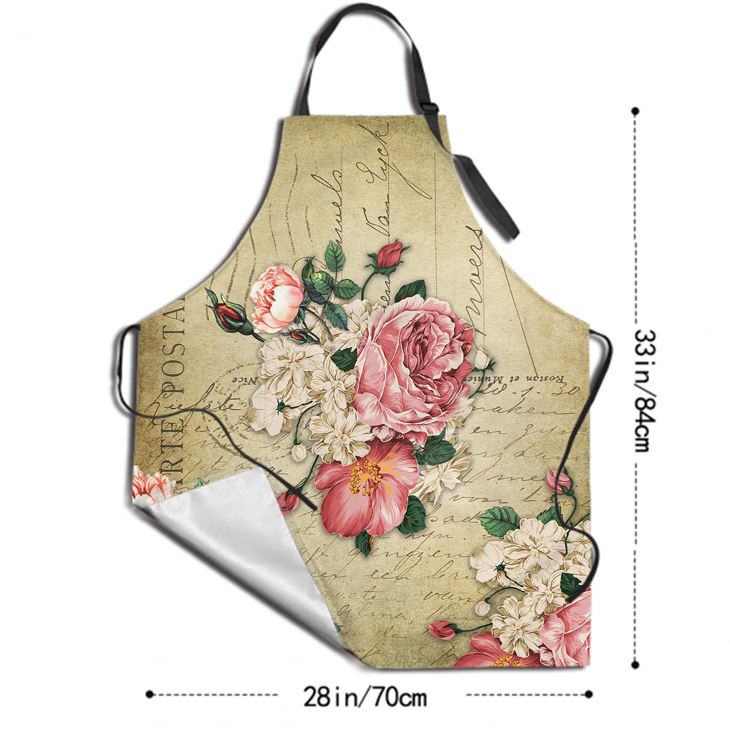 Giwawa Unisex Adult Apron Waterproof Stain Resistant Kitchen Cooking Apron with 2 Pockets for BBQ Grill Painting BST326H